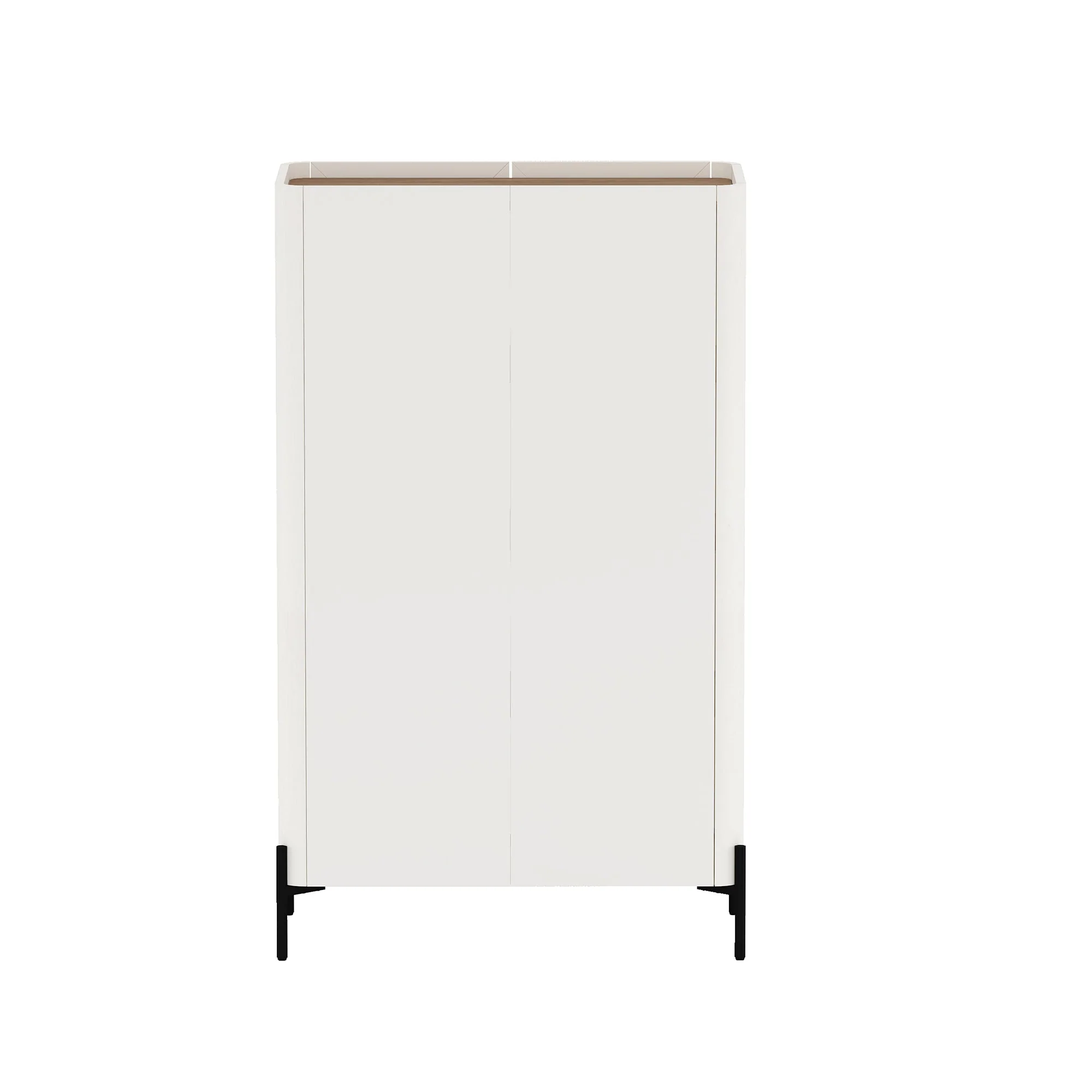 2-Piece Abbey Bookcase and Sideboard in Maple and Off White - Image 11