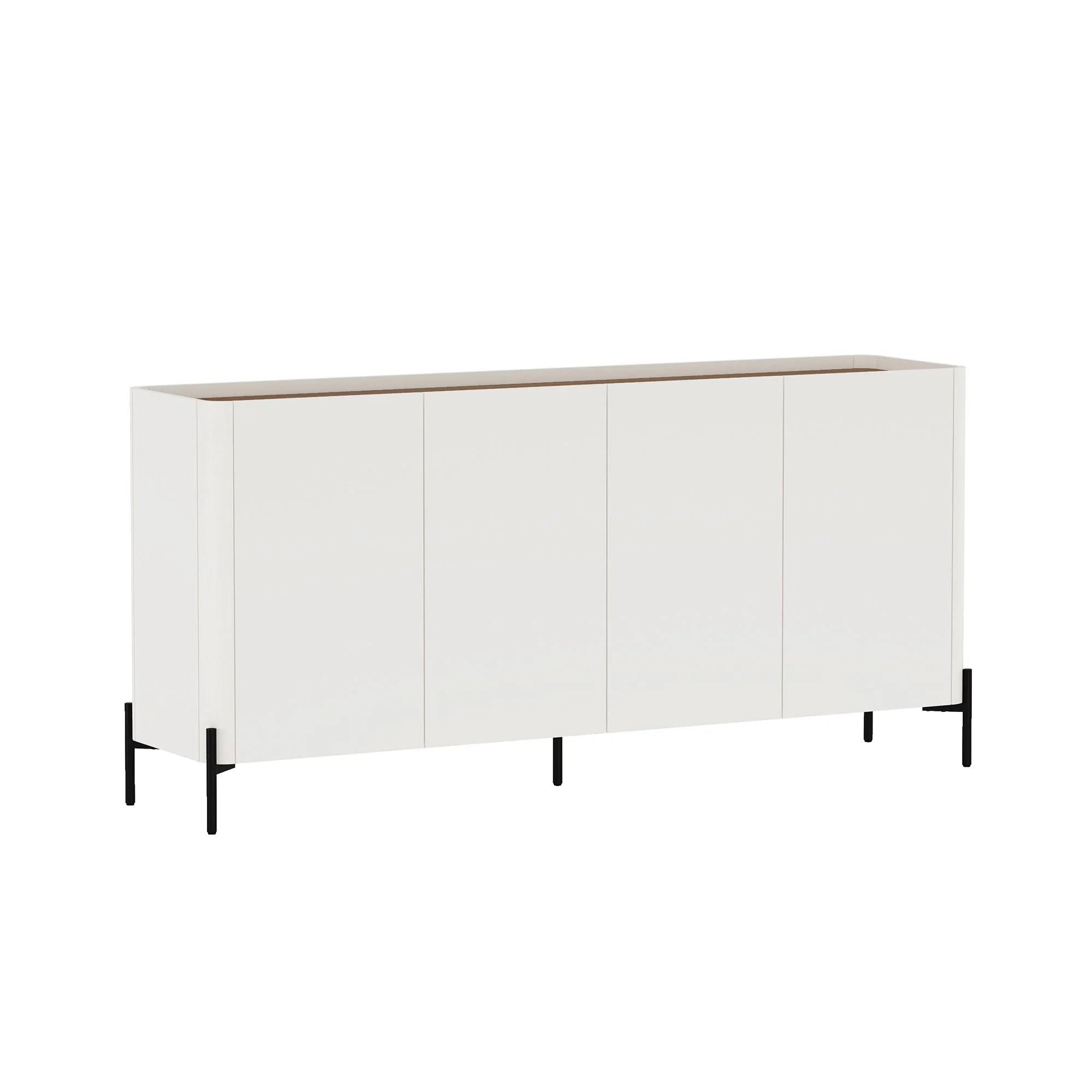 2-Piece Abbey Bookcase and Sideboard in Maple and Off White - Image 17