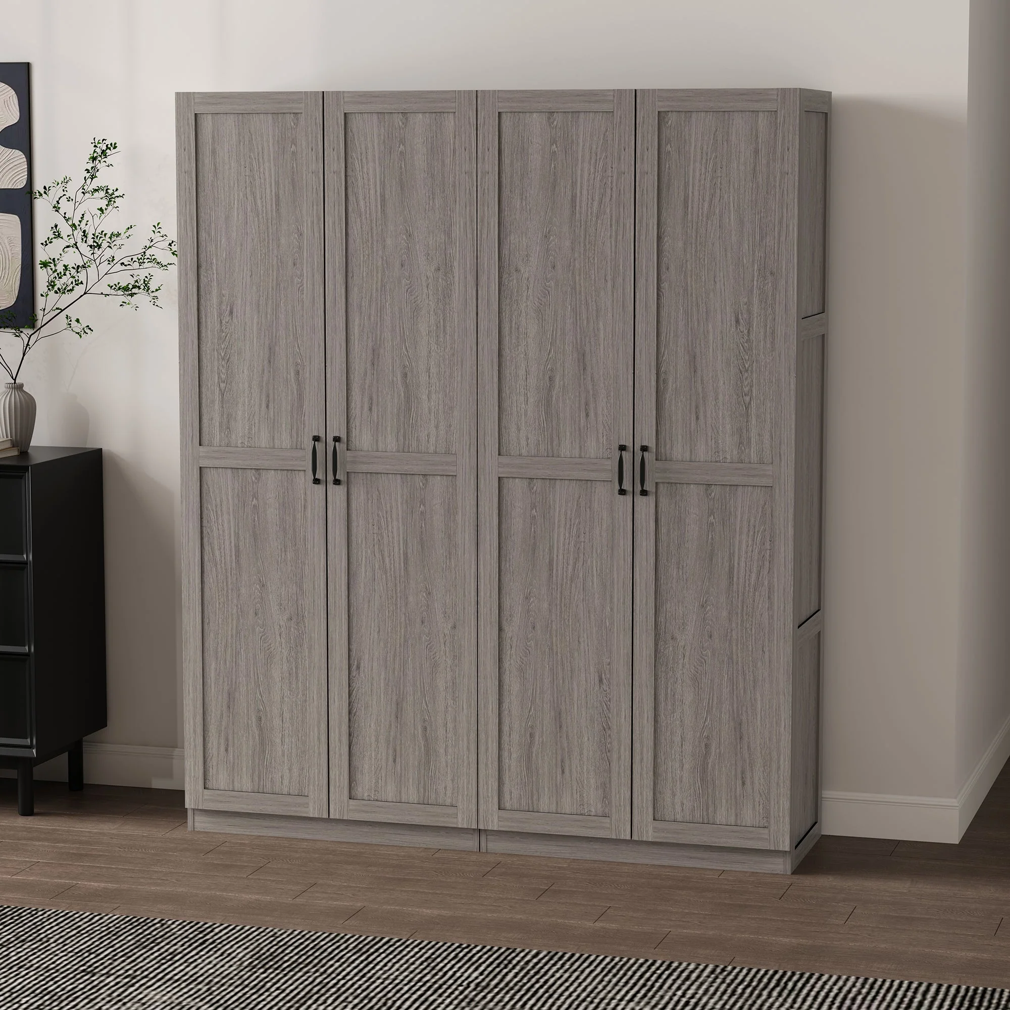 2-Piece Cornelia Storage Closet 1.0 and 2.0 in Grey - Image 2