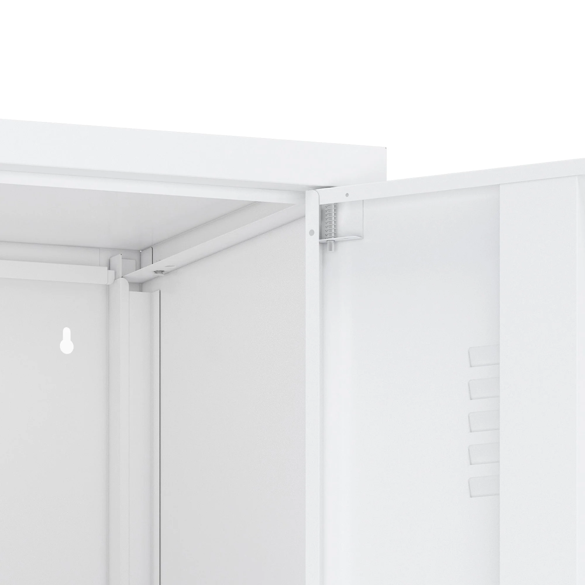 2-Piece Naomi Accent Cabinet and Storage Cabinet in White - Image 13