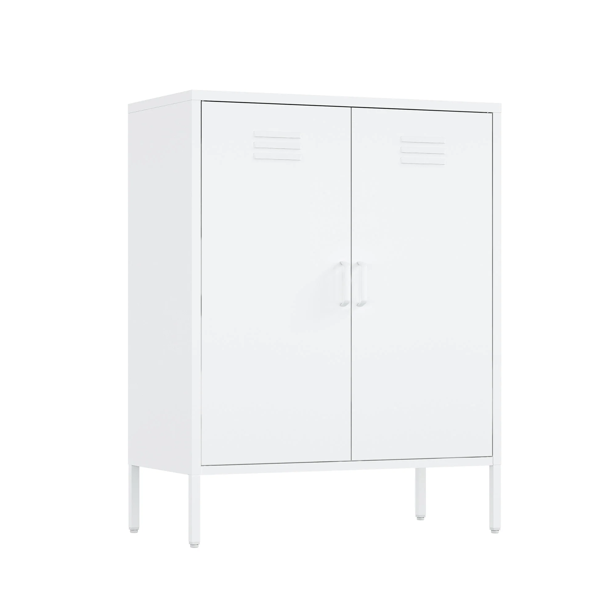 2-Piece Naomi Accent Cabinet and Storage Cabinet in White - Image 7