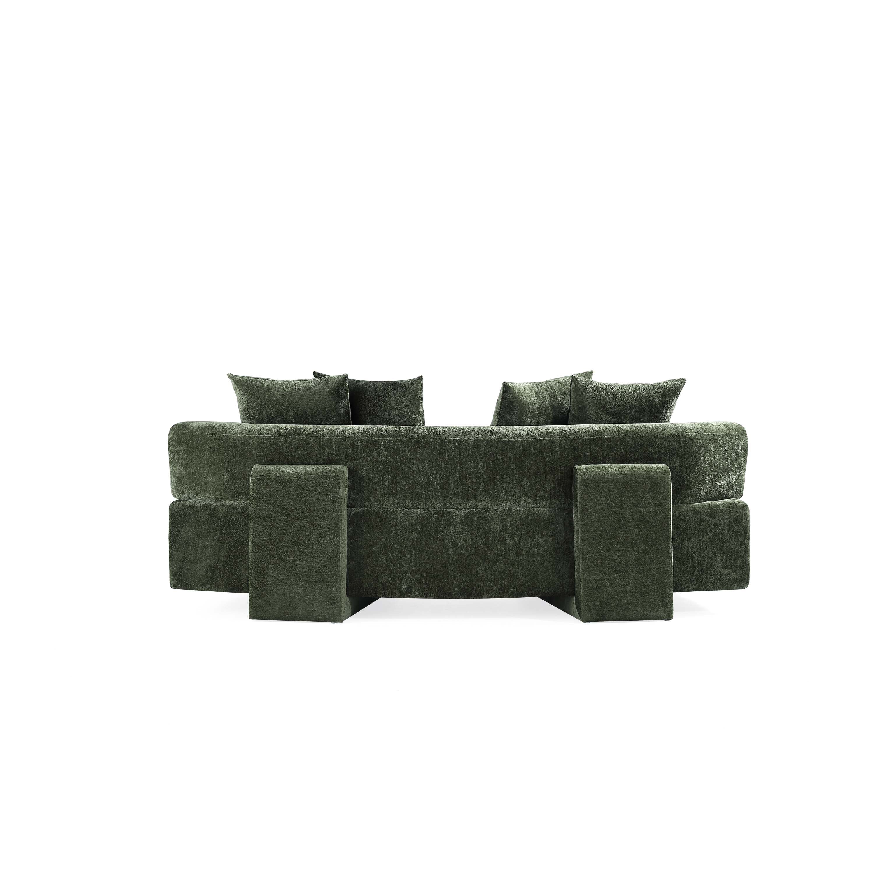 2-Piece Verandah 90.6" Sofa and 112" XL Sofa in Olive Green - Image 11