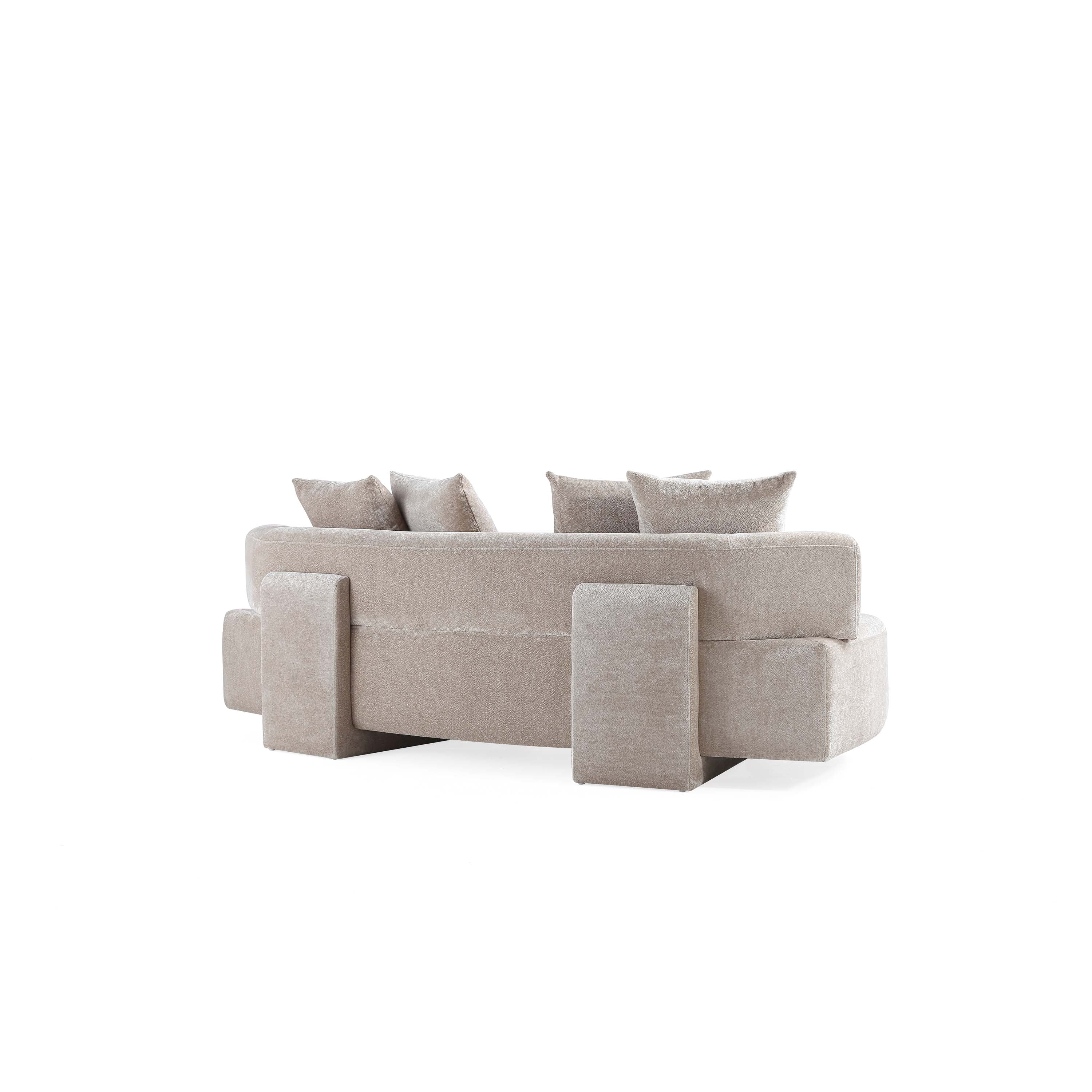 3-Piece Verandah 90.6" Sofa and 2 Accent Chairs in Beige - Image 17