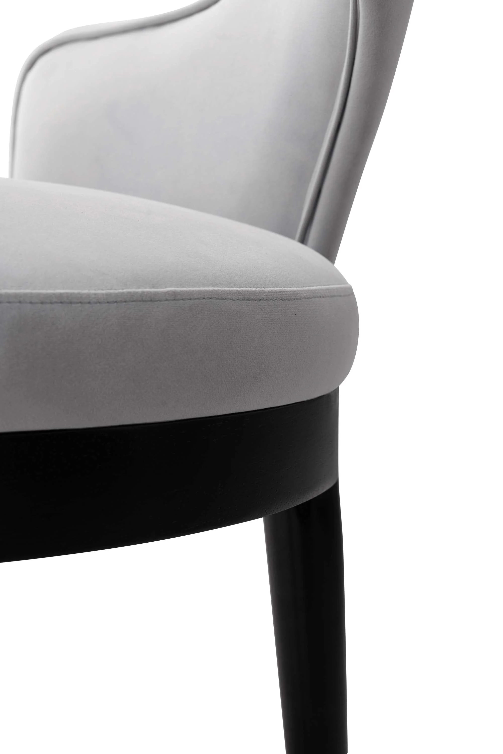 5-Piece Rockaway 70.86 Dining Set with 4 Carrington Chairs in Natural and Light Grey - Image 8