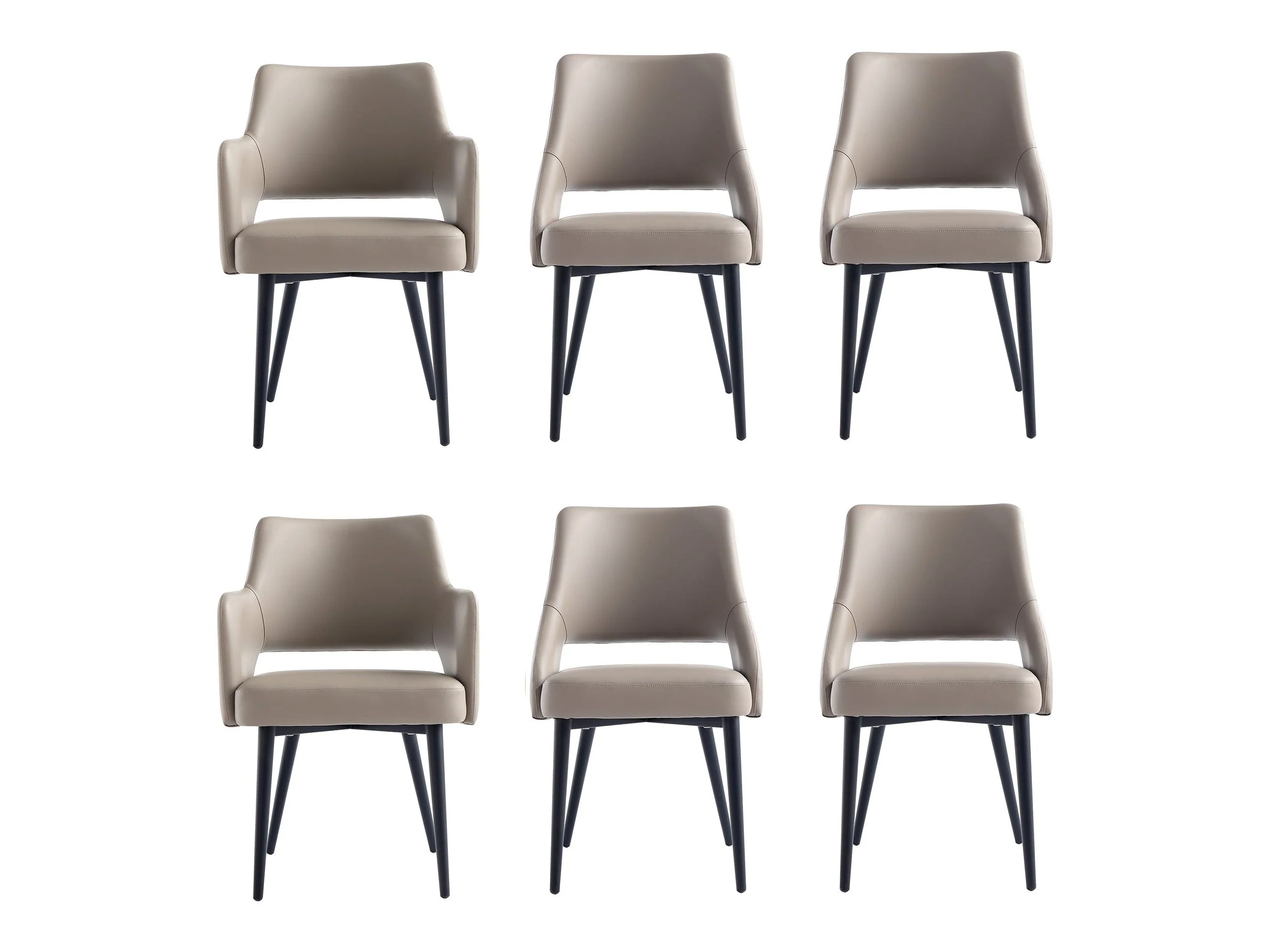 6-Piece Tremont Dining Chair in Taupe