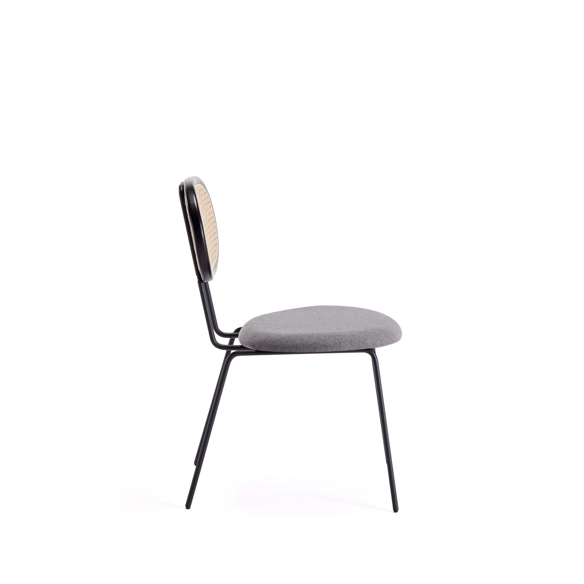 7-Piece Hathaway 59.05 Round Dining Set in Black with 6 Jardin Dining Chairs - Image 13