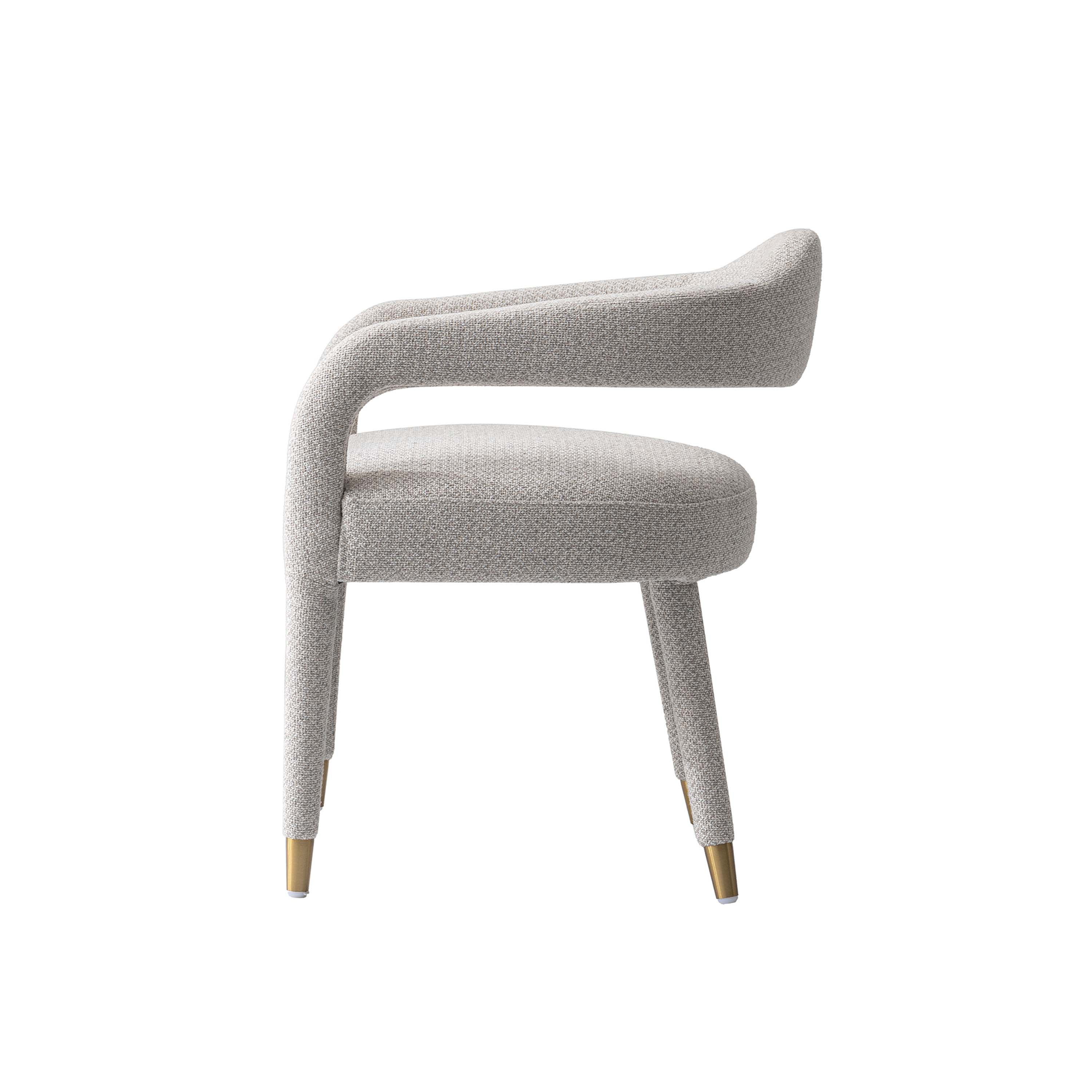 7-Piece Hathaway 59.05 Round Dining Set in Natural with 6 Aspen Dining Chairs in Silver Lining - Image 10