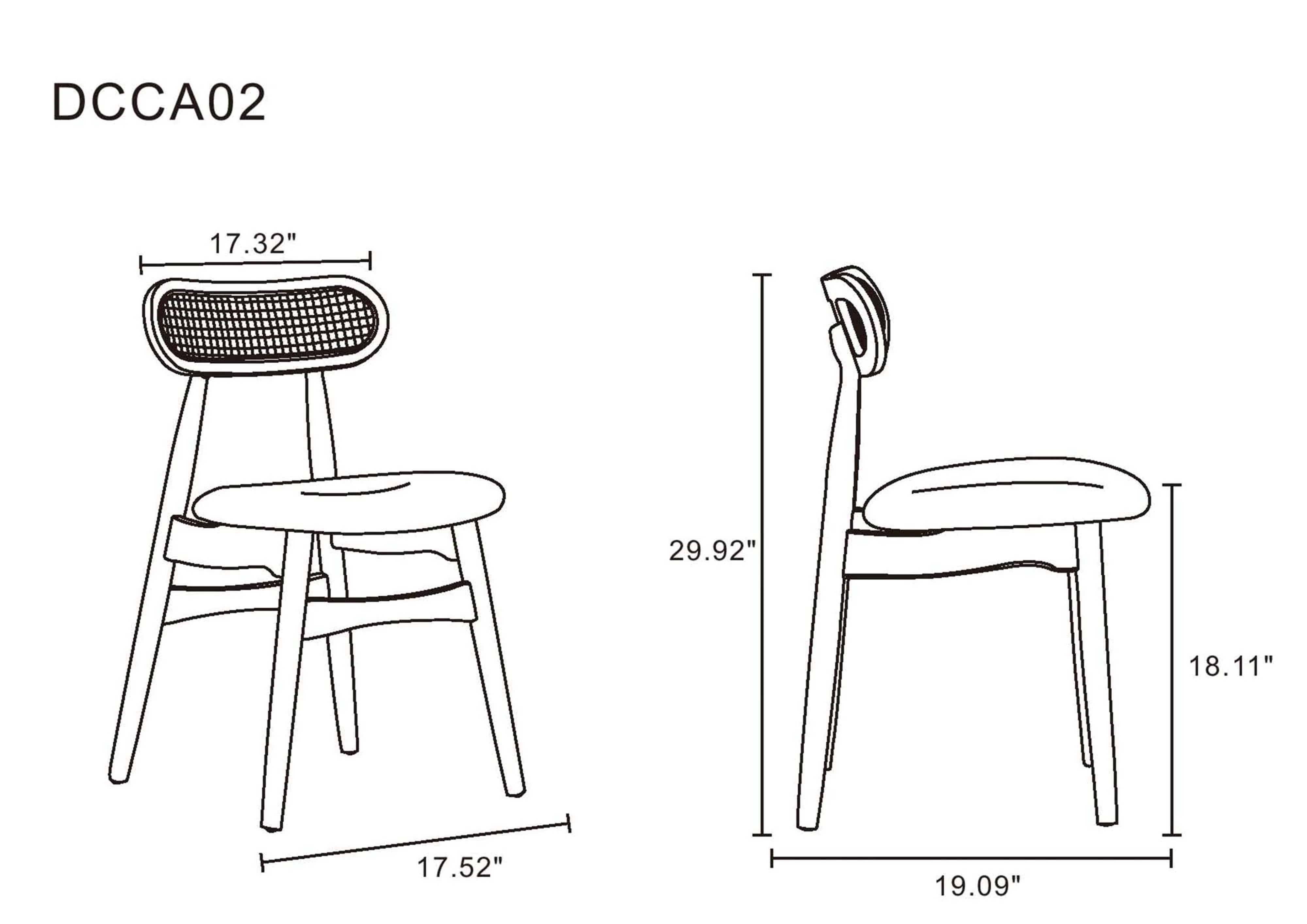 9-Piece Rockaway 70.86 Dining Set in Nature with 8 Colbert Dining Chairs - Image 4