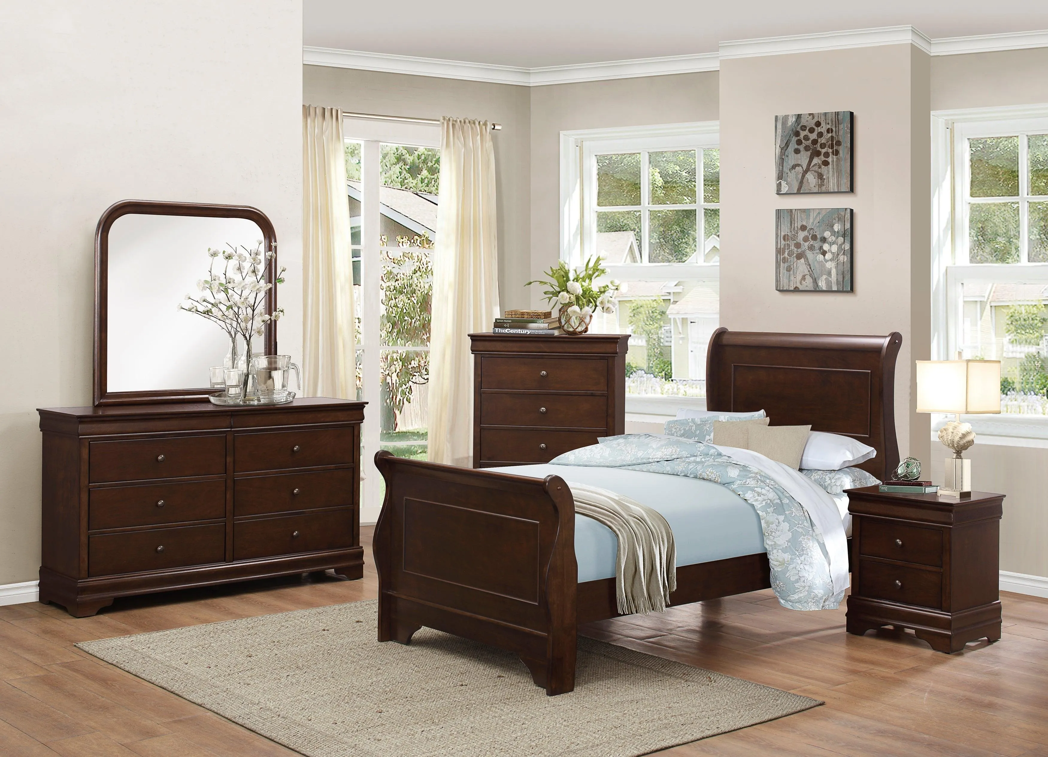 Abbeville Cherry Dresser, Two Hidden Drawers - Image 8
