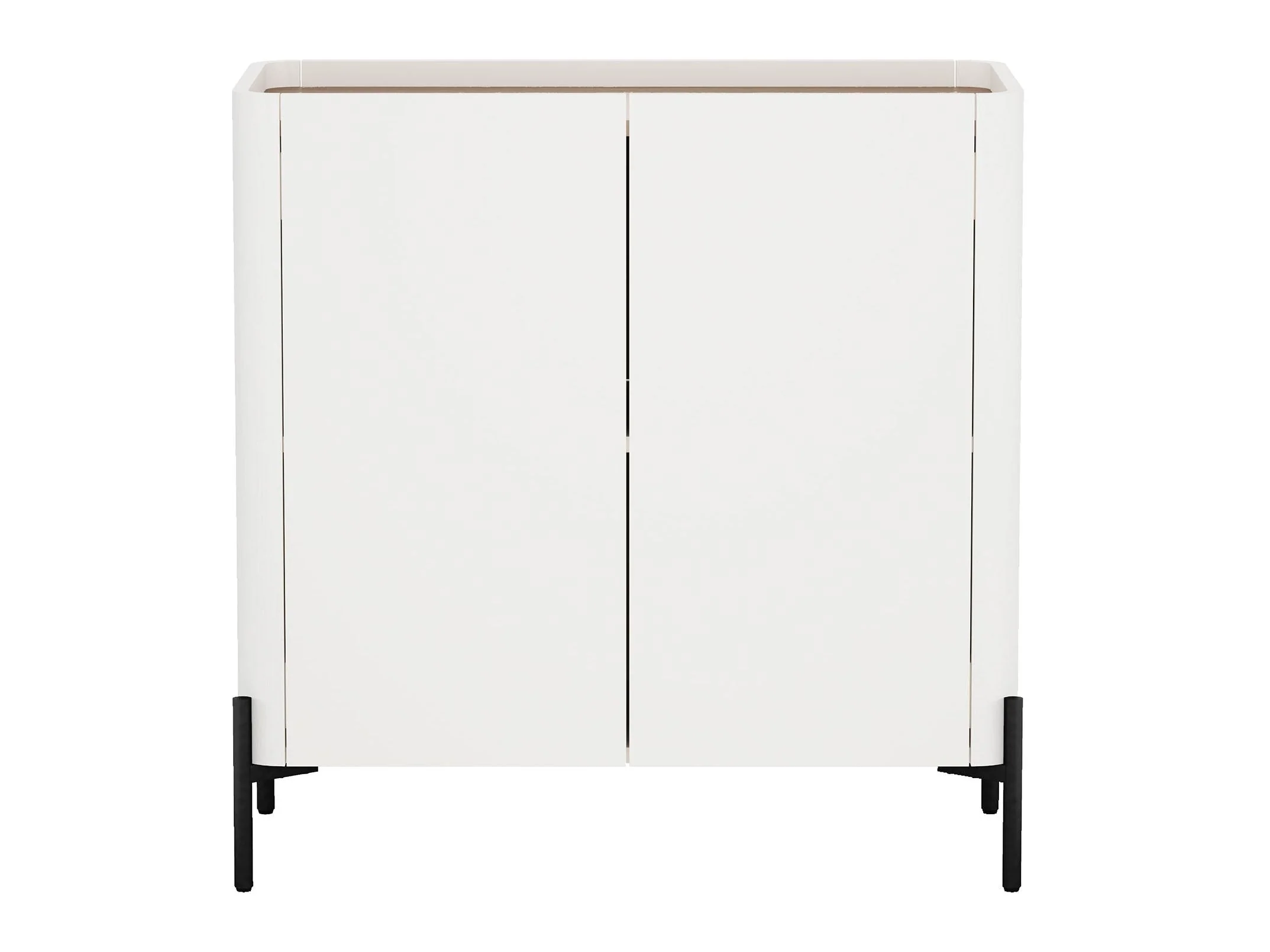 Abbey Accent Cabinet in Maple and Off White
