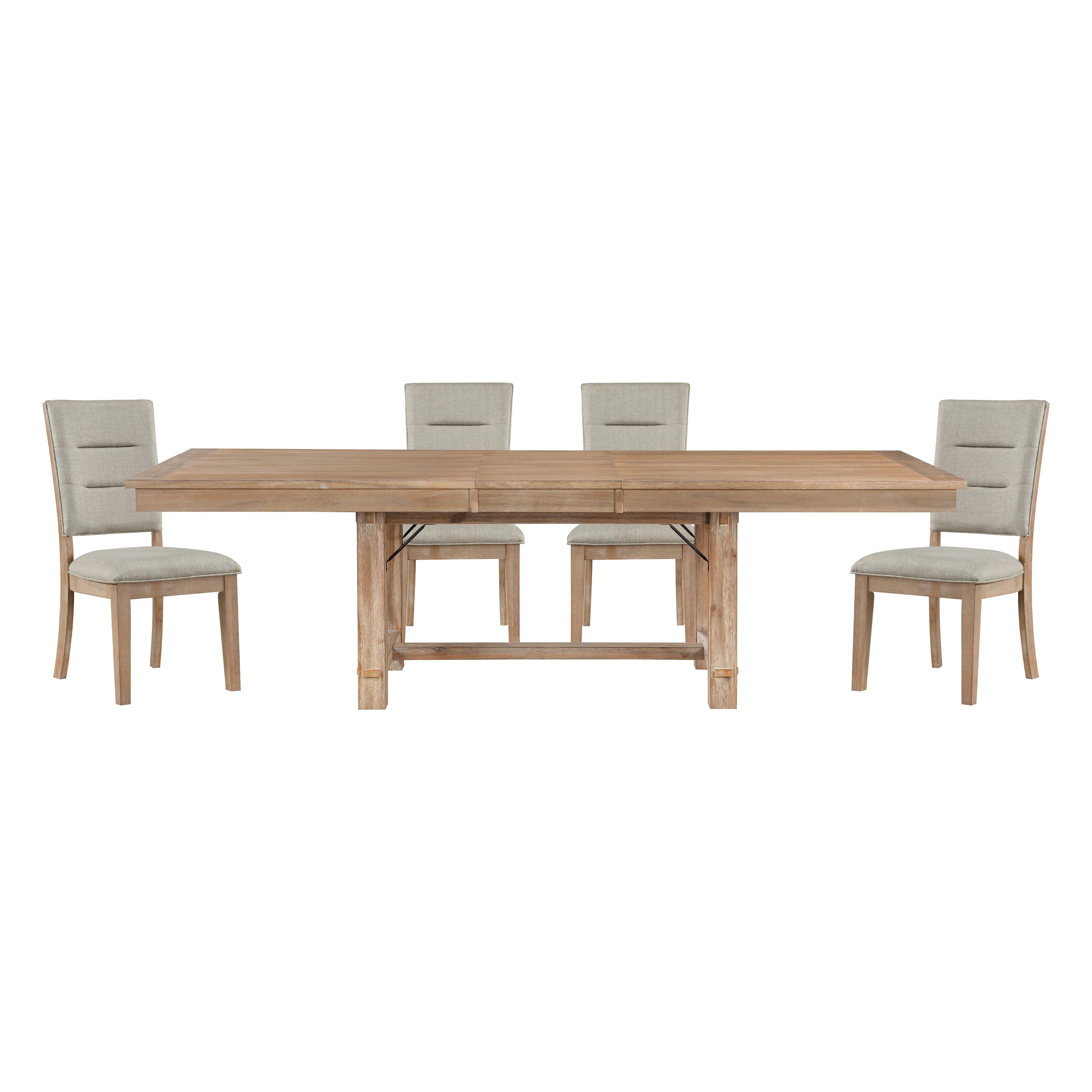 Aberdeen Light Oak Extendable Dining Set - Image 2