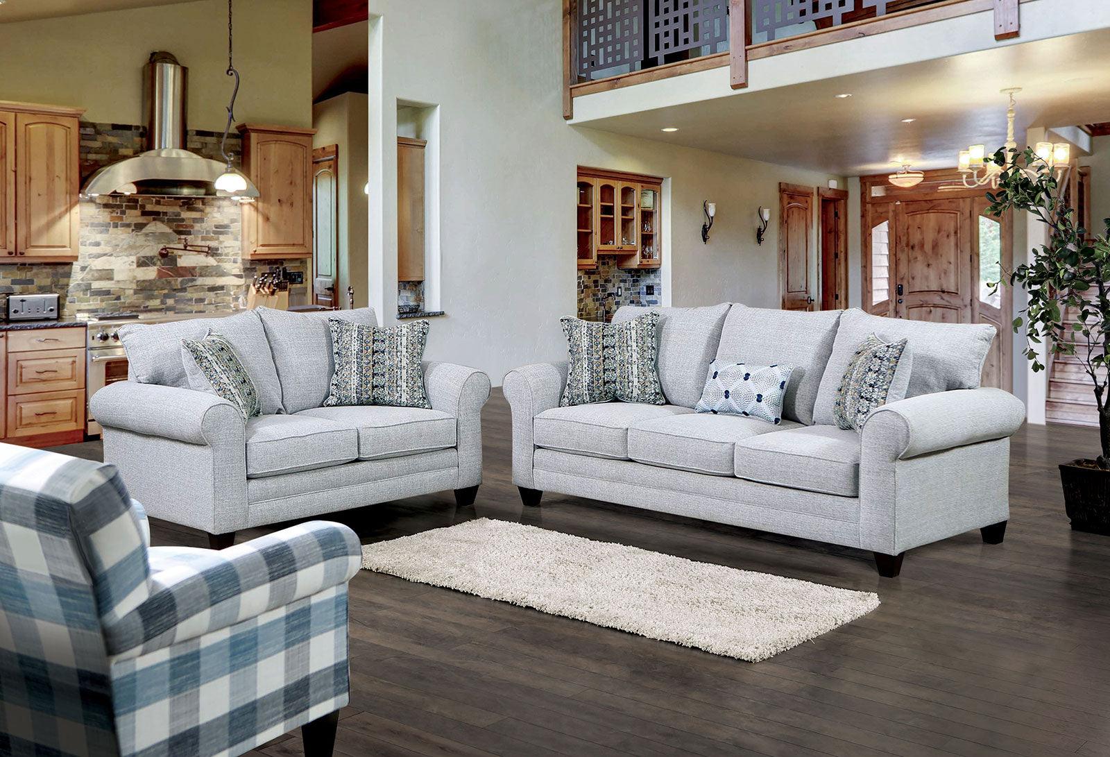 Aberporth Gray Loveseat - Image 2