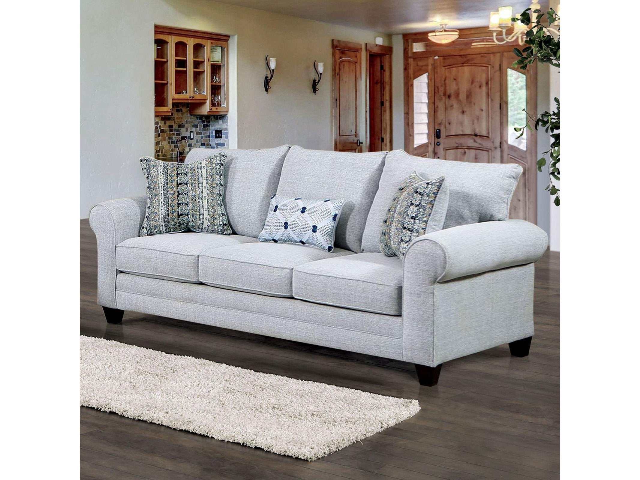 Aberporth Gray Stationary Sofa & Loveseat