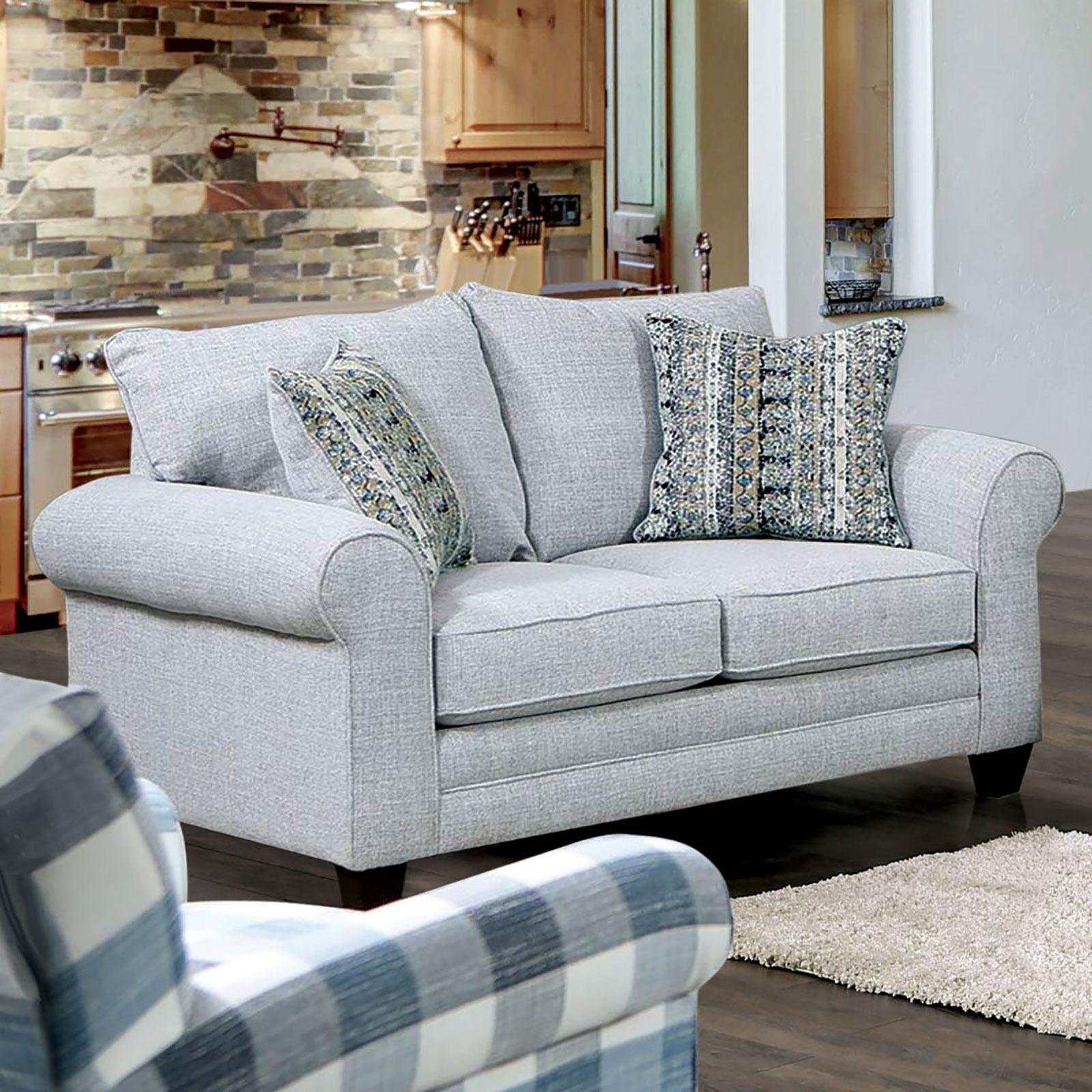 Aberporth Gray Stationary Sofa & Loveseat - Image 2