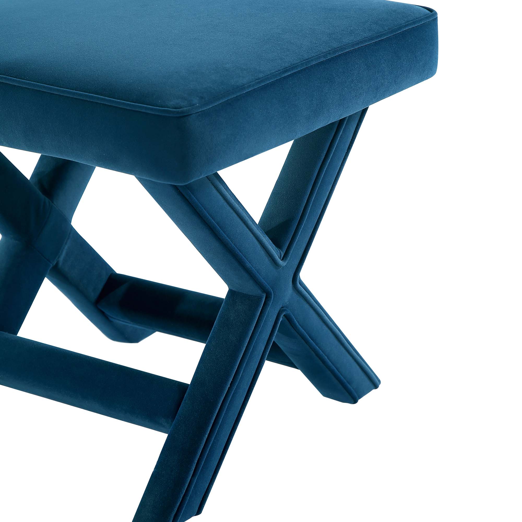 Abigail Single Ottoman Bench in Blue - Image 5