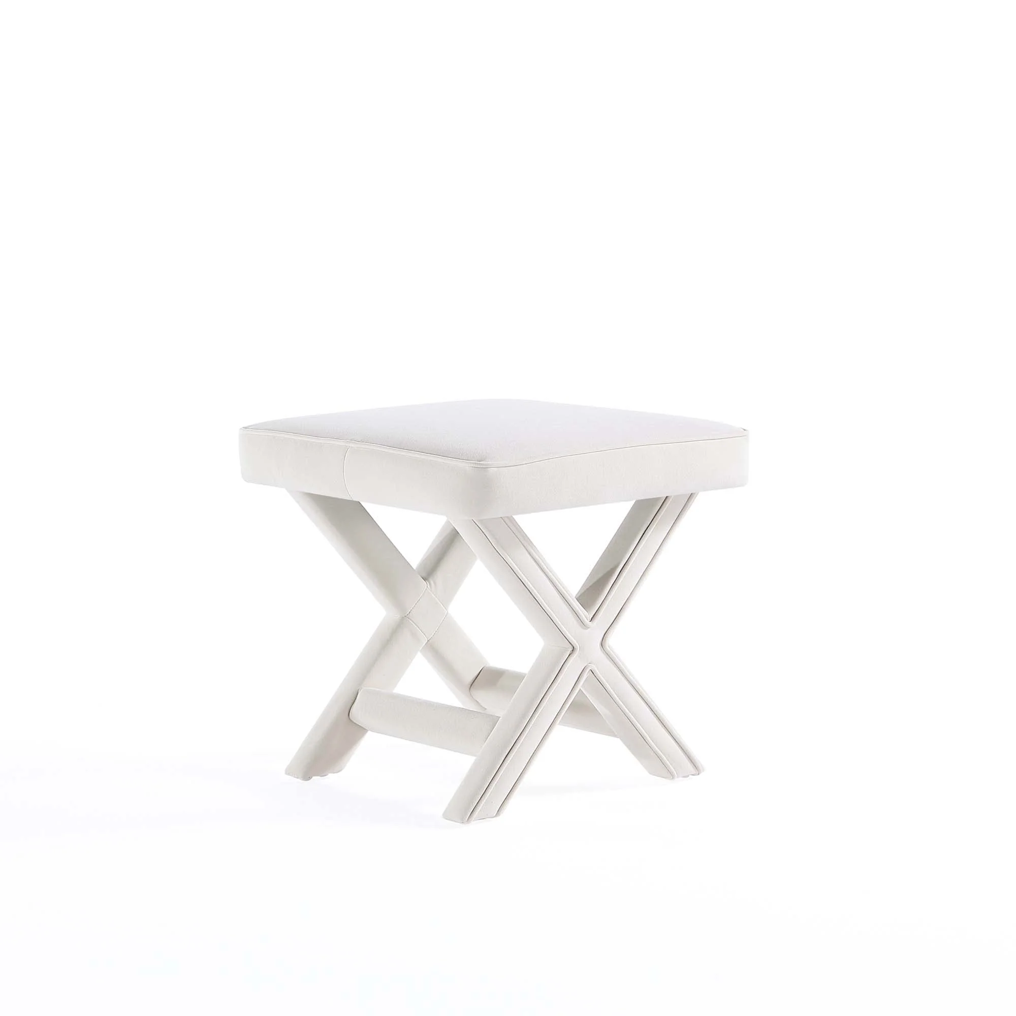 Abigail Single Ottoman Bench in Cream - Image 2