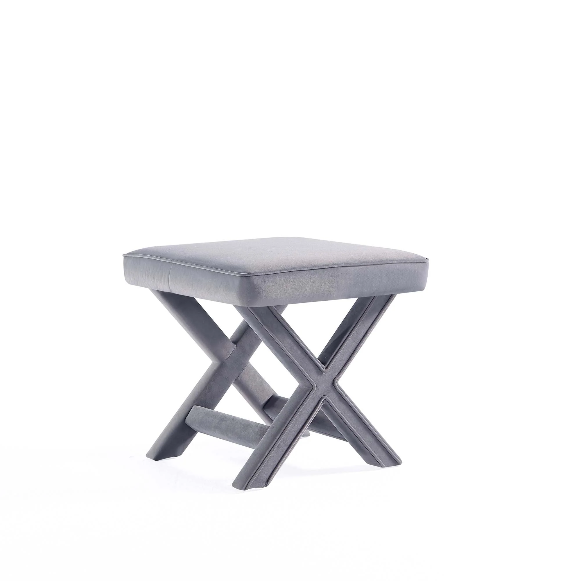 Abigail Single Ottoman Bench in Grey - Image 2