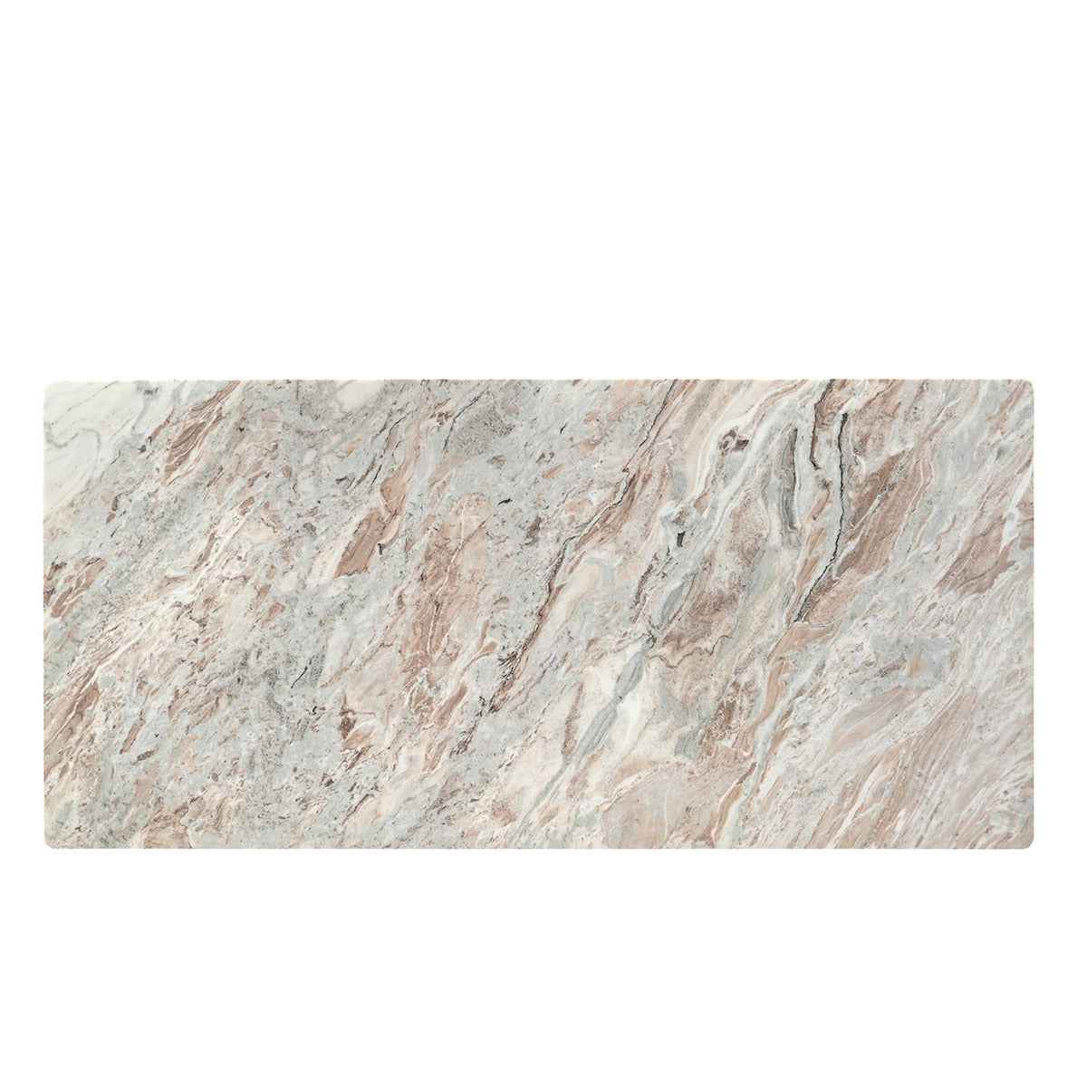 Abra 76" Dining Table in Toronto Marble Top and Light Mango Base - Image 5