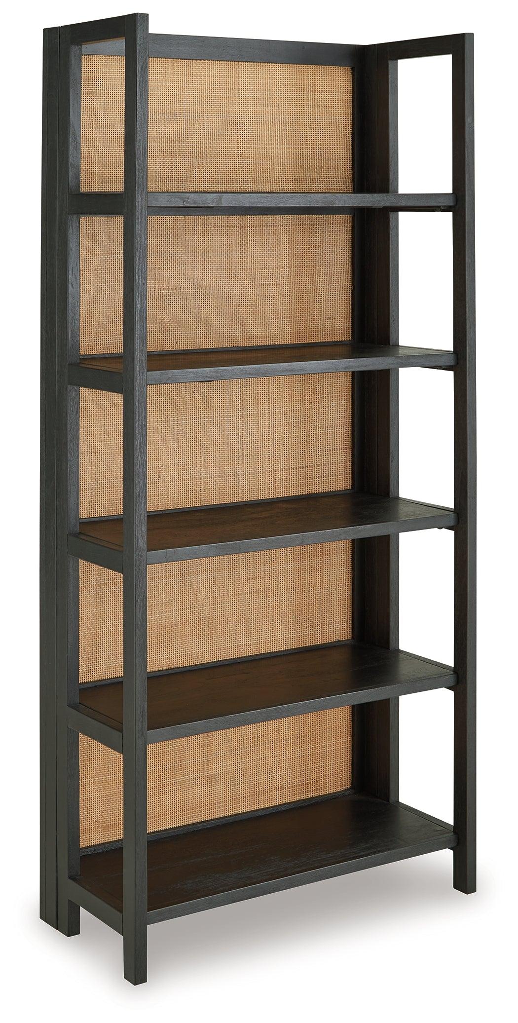 Abyard Black/Natural Bookcase - Image 2