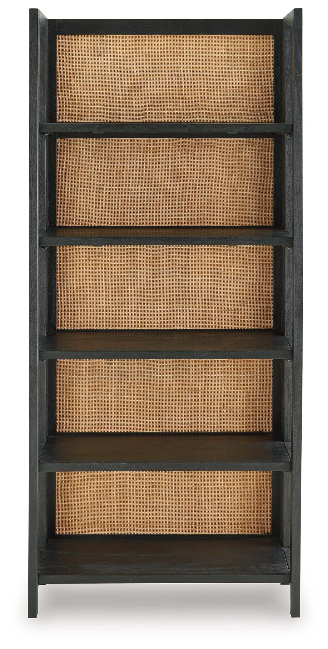 Abyard Black/Natural Bookcase - Image 3