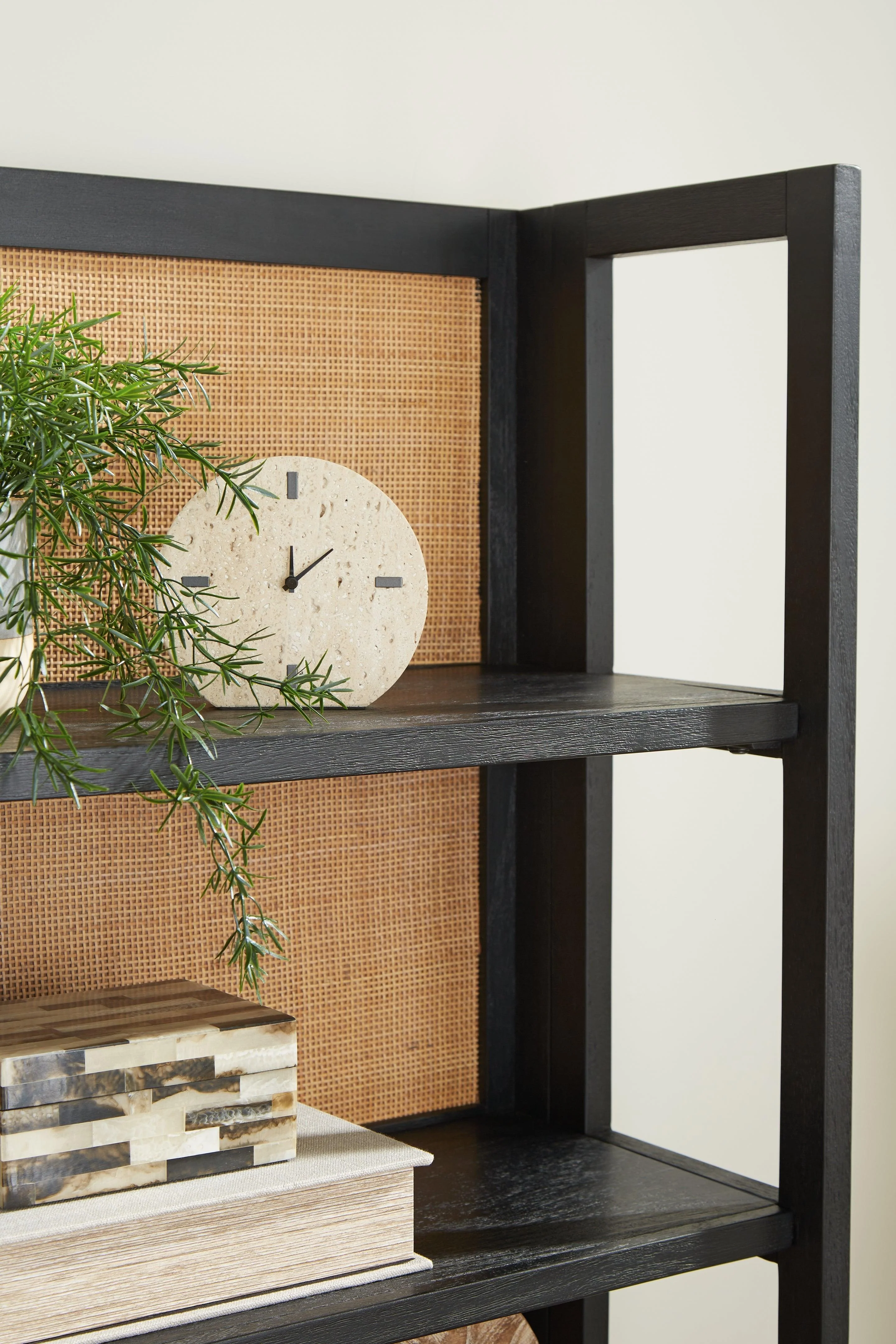 Abyard Black/Natural Bookcase - Image 5