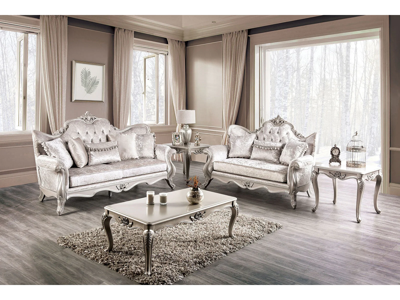 Acapulco Off-White Sofa & Loveseat
