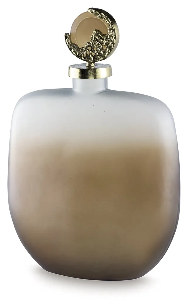 Acario Taupe/Gold Finish Jar - Image 2