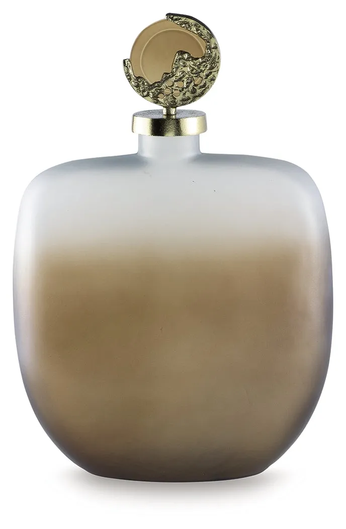 Acario Taupe/Gold Finish Jar - Image 3
