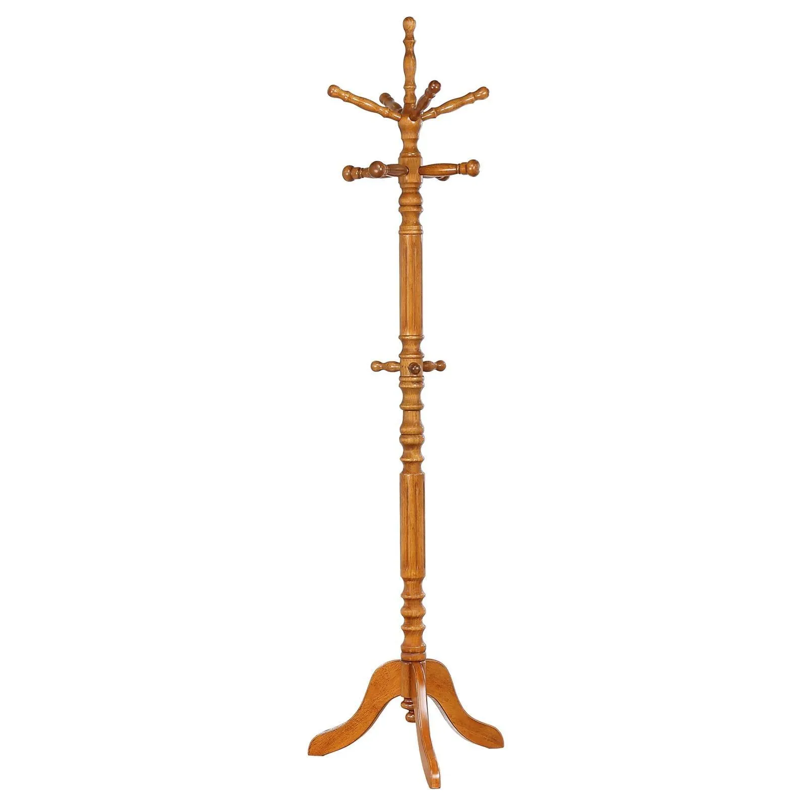 Achelle Golden Brown Coat Rack with 11 Hooks - Image 2
