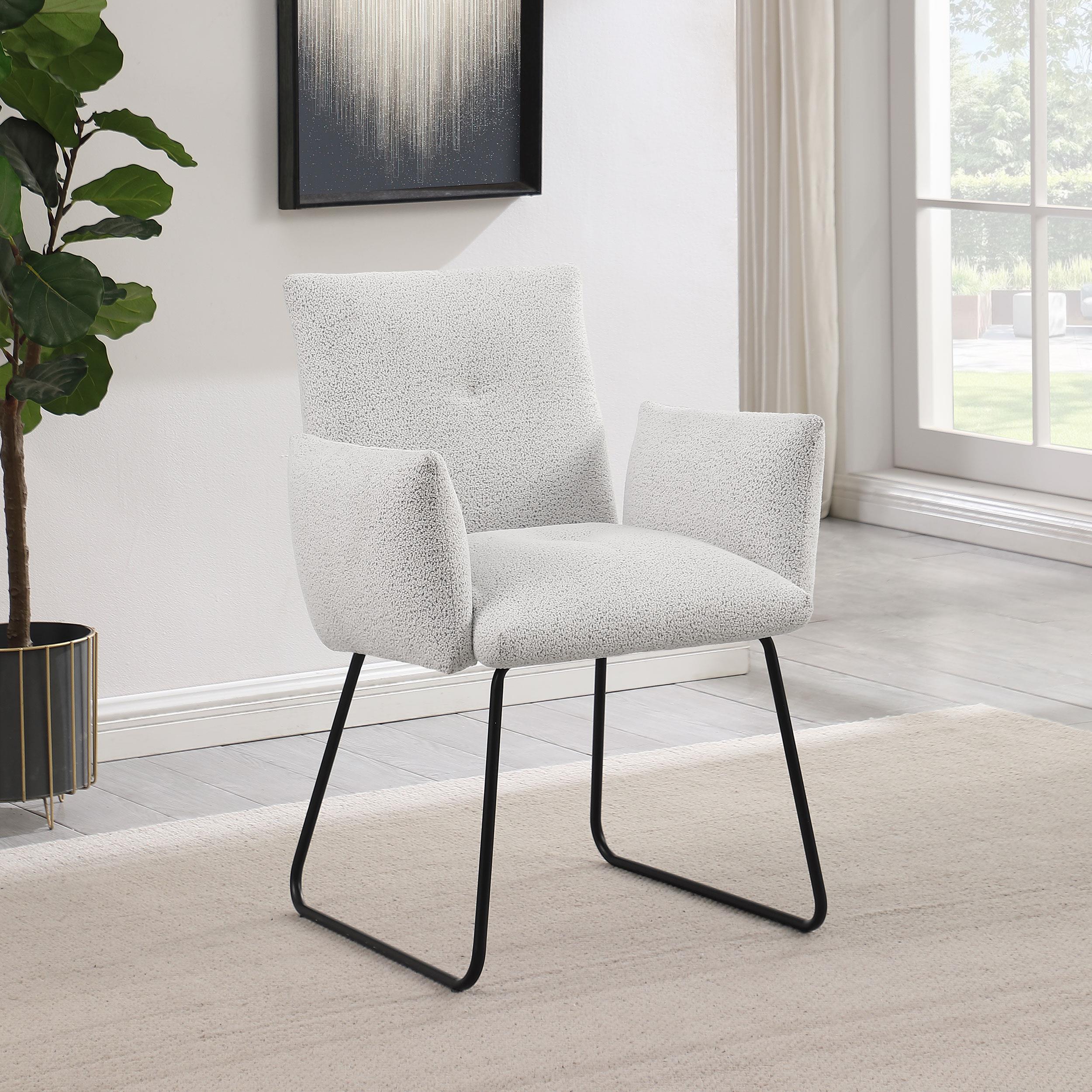 Ackland Light Gray Dining Side Chair, Set of 2 - Image 2