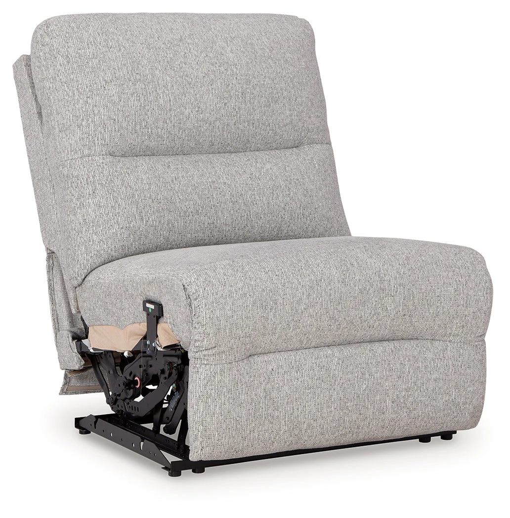 Acklen Place Pewter 5-Piece Dual Power Reclining Modular Sectional - Image 3