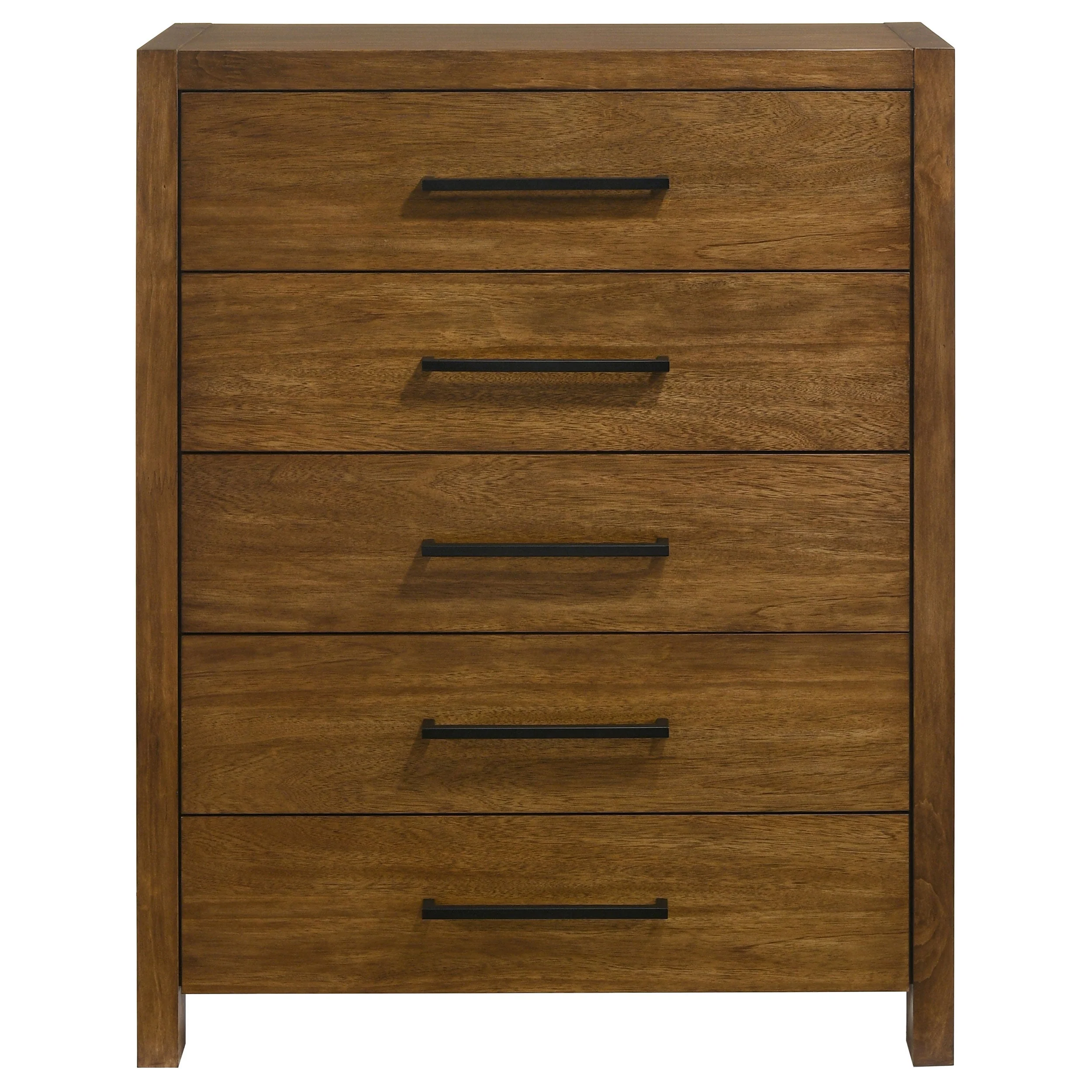 Adderley Warm Brown 5-drawer Bedroom Chest of Drawers - Image 2