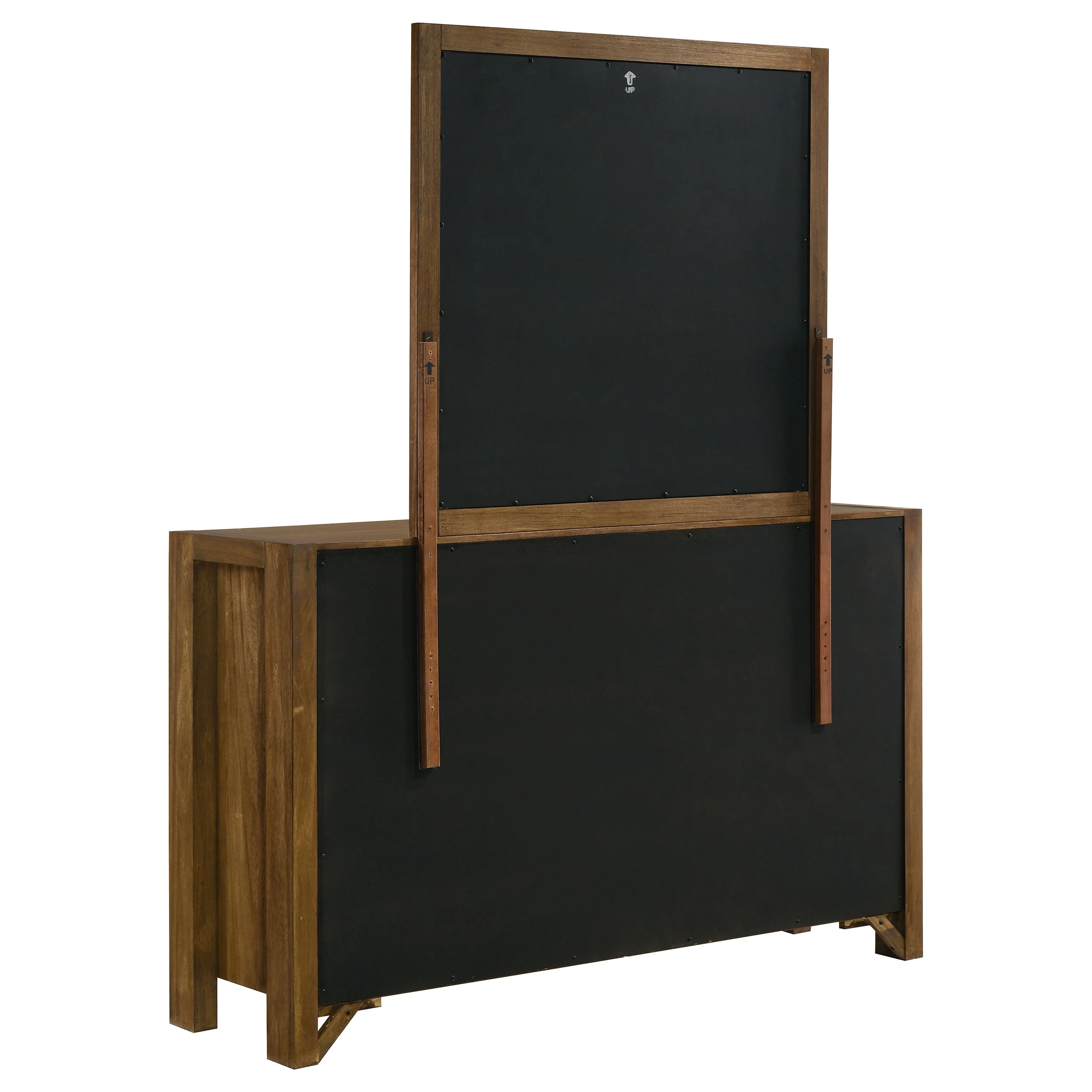 Adderley Warm Brown 8-drawer Bedroom Dresser and Mirror - Image 5