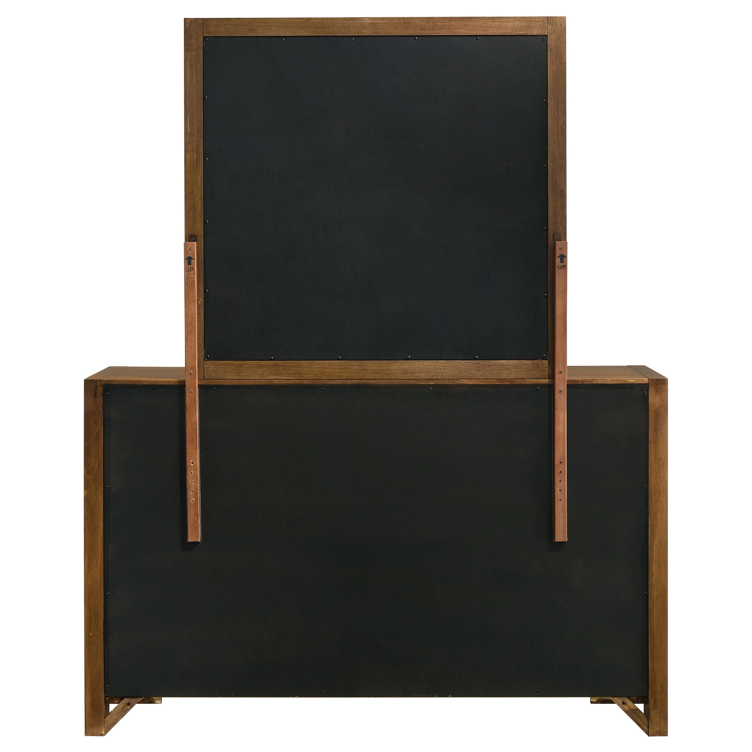 Adderley Warm Brown 8-drawer Bedroom Dresser and Mirror - Image 6