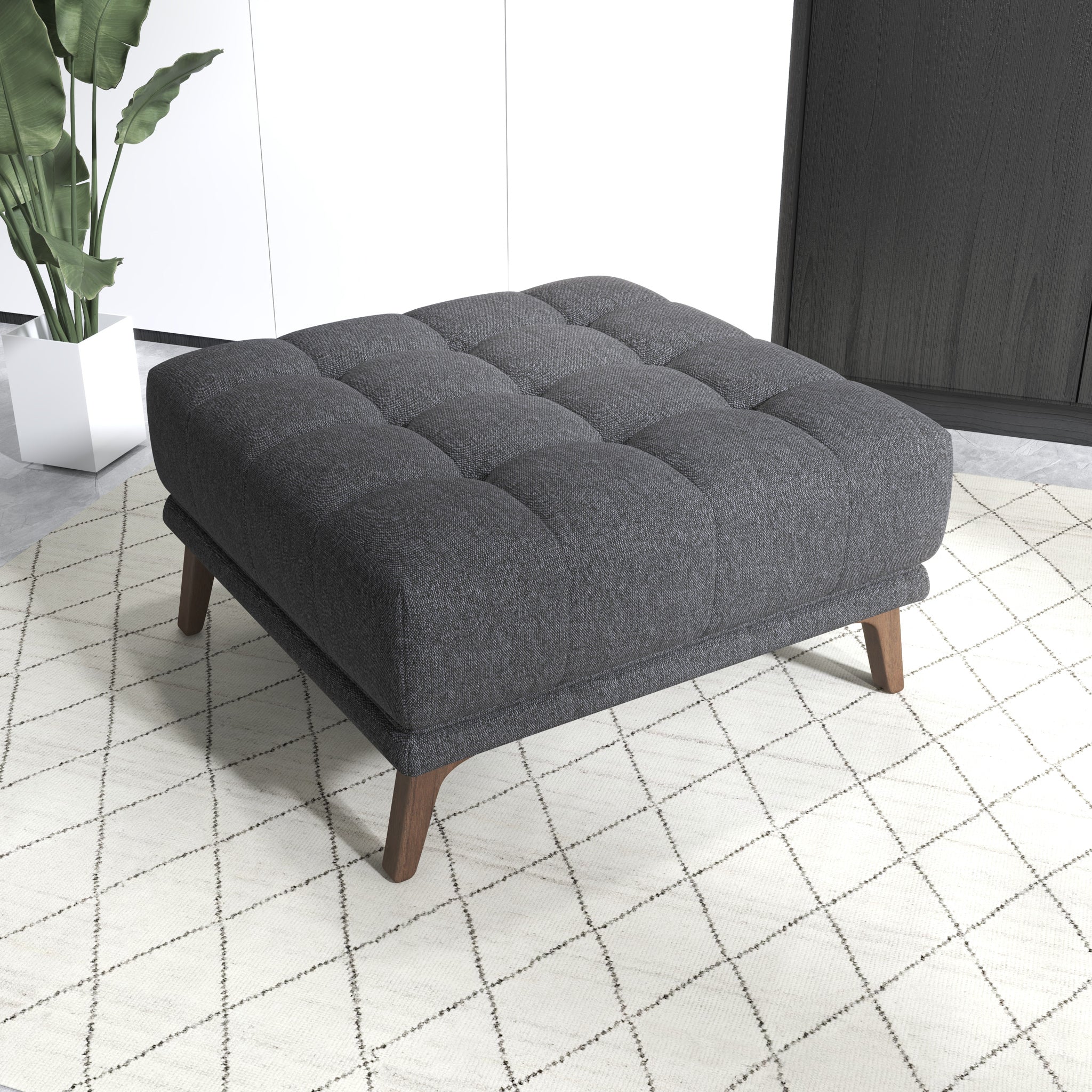 Addison Square Upholstered Ottoman - Image 5