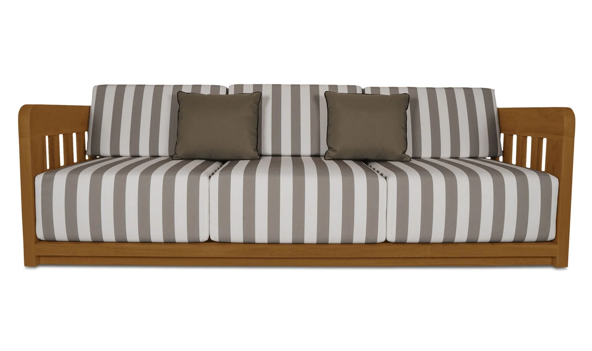 Adelaide Outdoor Sofa Brown Stripe