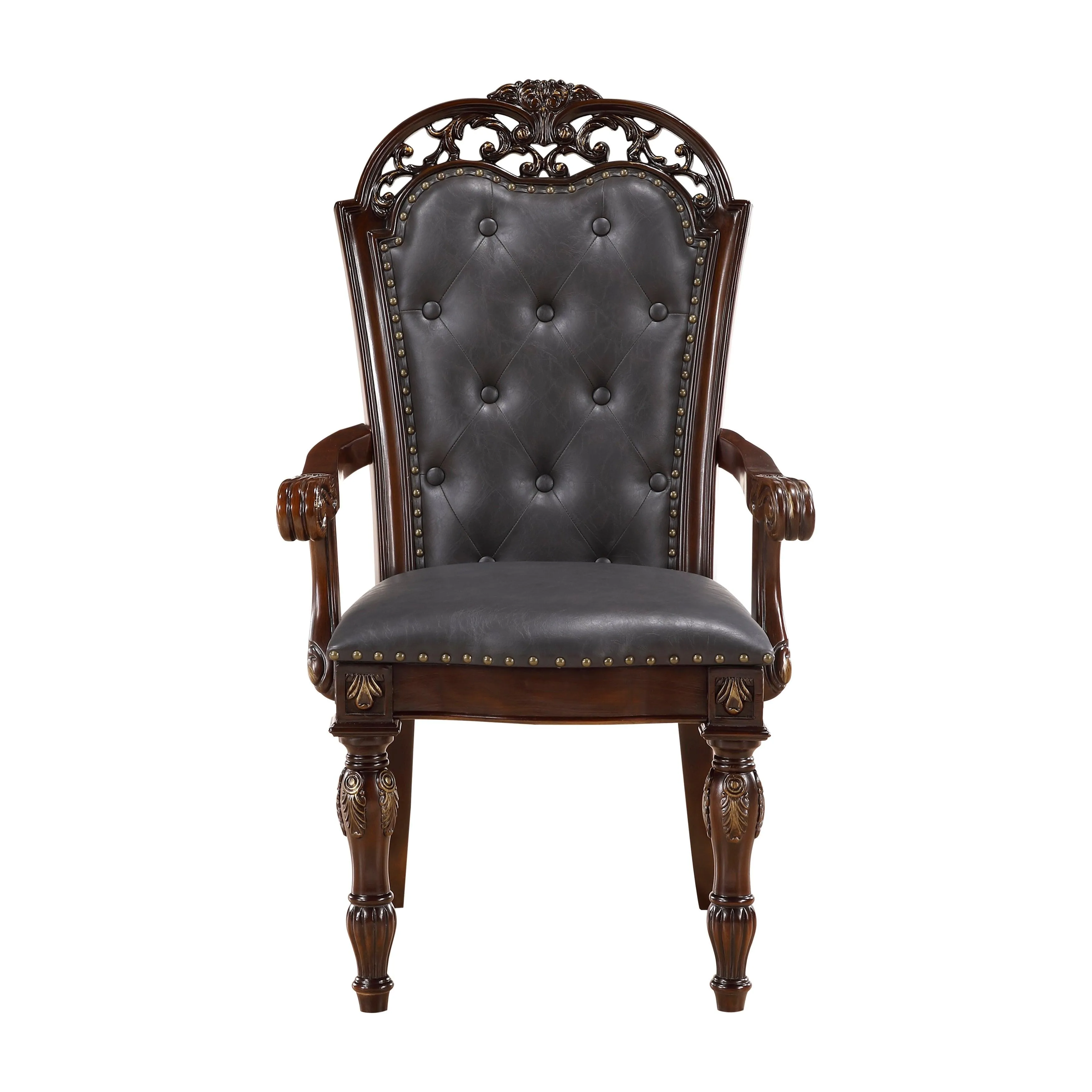 Adelina Cherry Dining Arm Chair, Set of 2 - Image 3