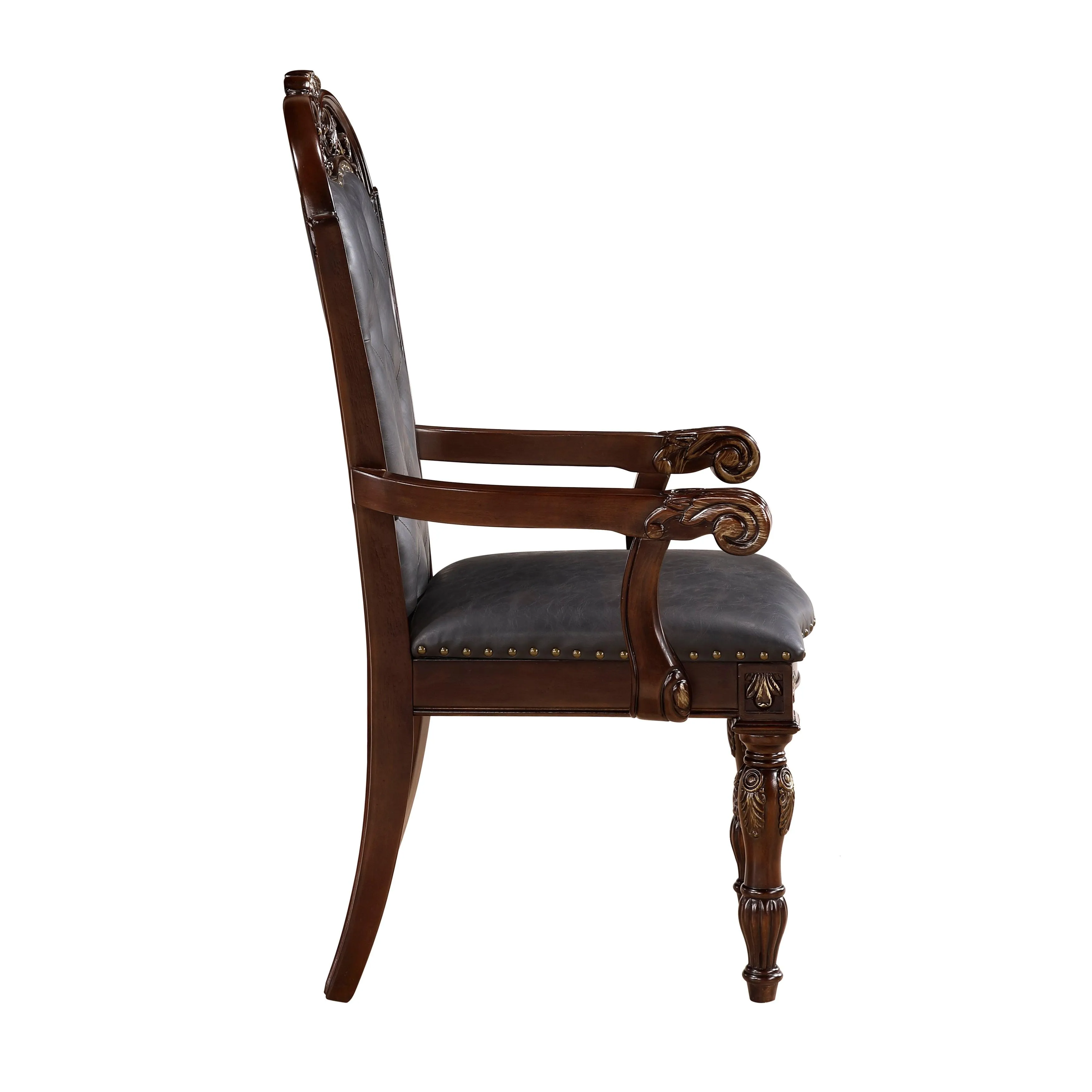 Adelina Cherry Dining Arm Chair, Set of 2 - Image 4