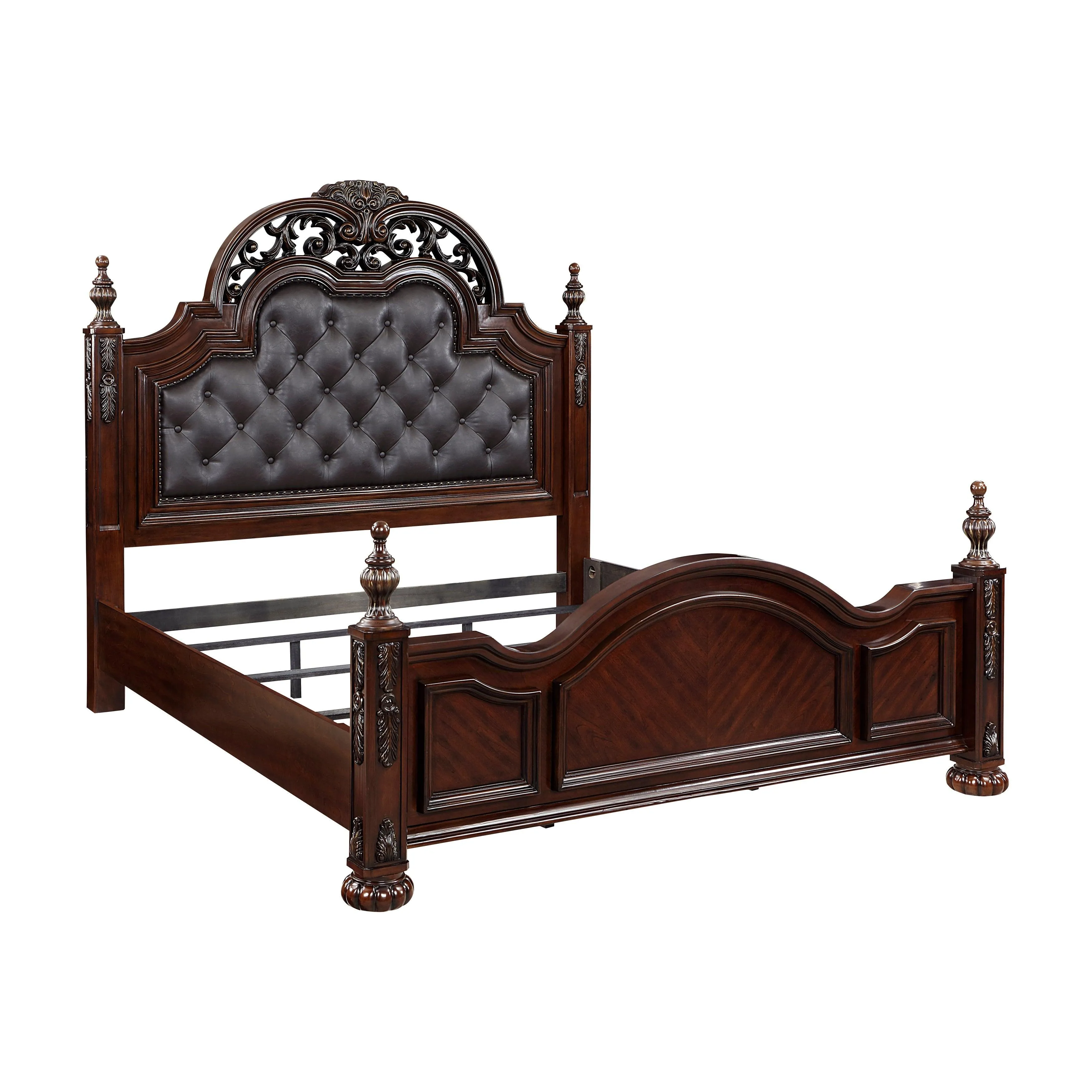 Adelina Cherry Queen Bed - Image 5