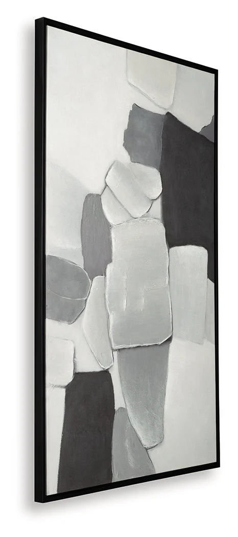 Adilson White/Gray/Black Wall Art - Image 3