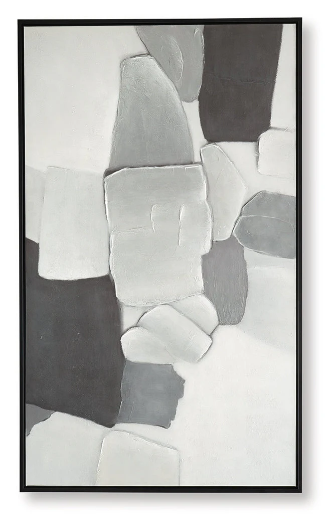 Adilson White/Gray/Black Wall Art - Image 5