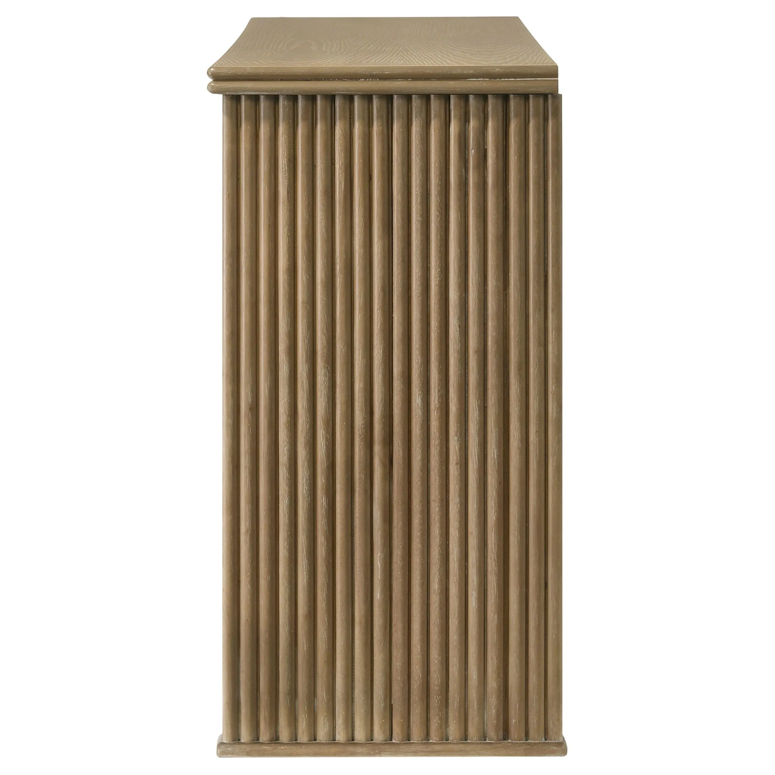 Adina Distressed Light Brown 2-Door Dining Sideboard Server - Image 9