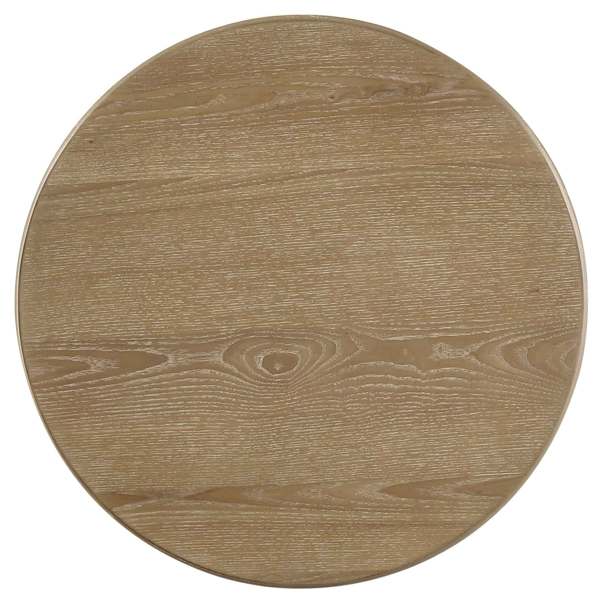 Adina Distressed Light Brown 2-piece Round Coffee Table Set - Image 6