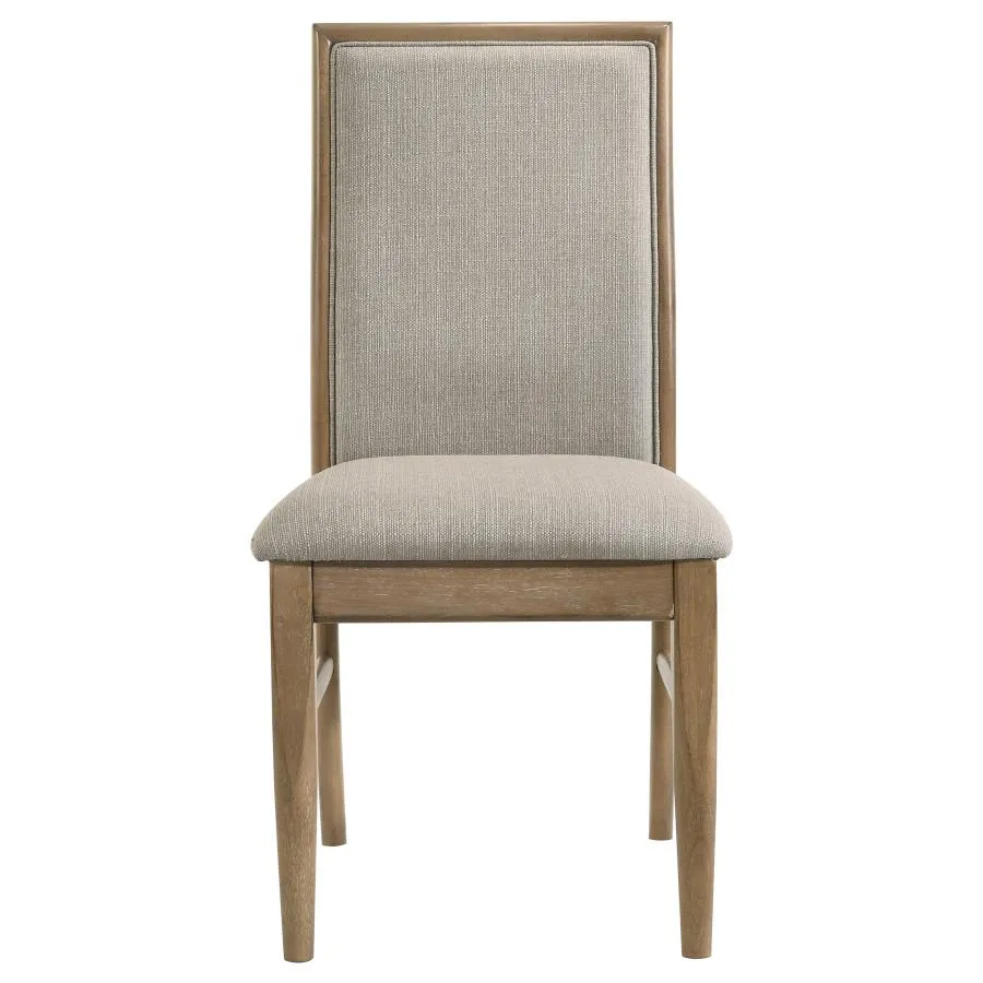 Adina Distressed Light Brown 5-Piece Round Dining Room Set - Image 8