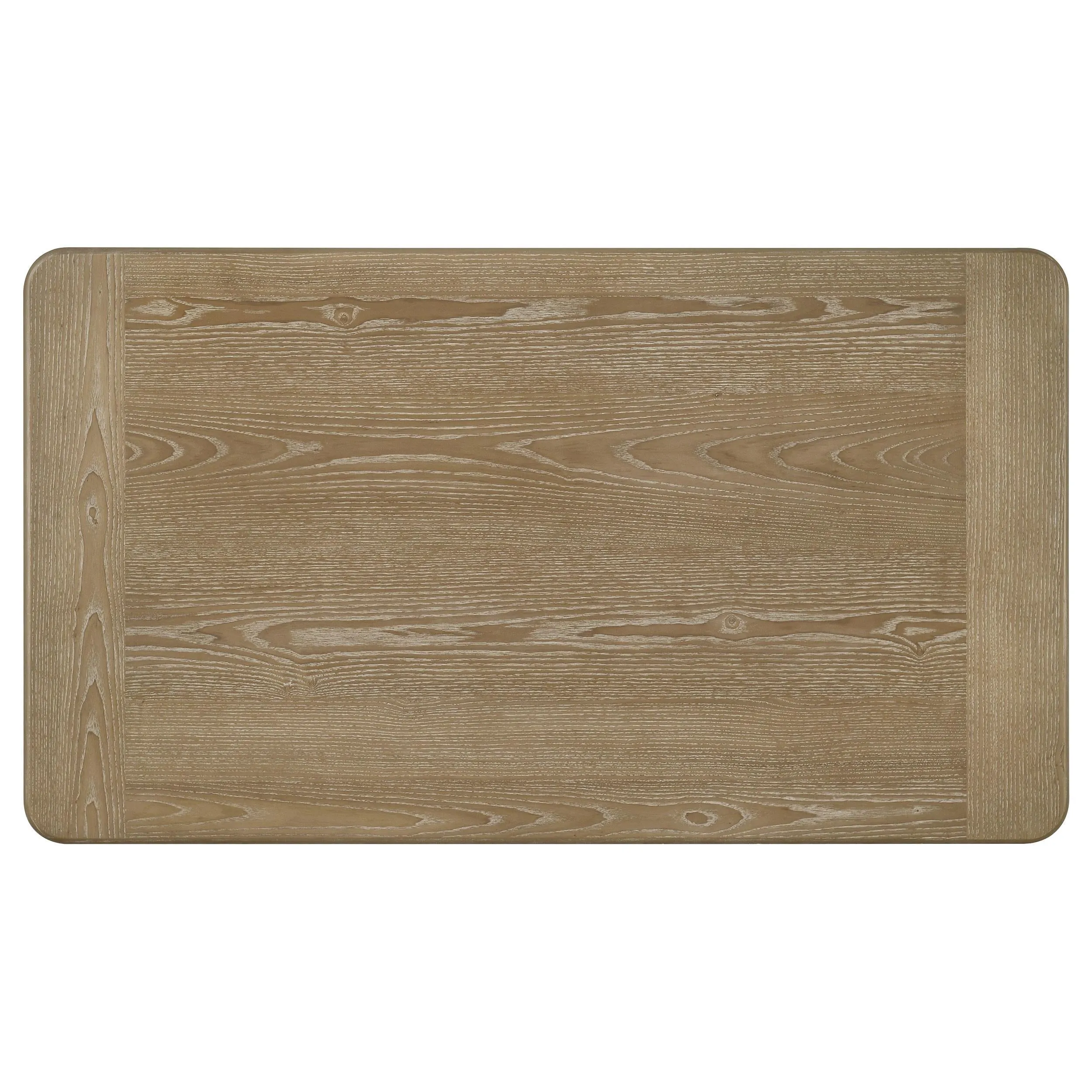 Adina Distressed Light Brown Rectangular Wood Coffee Table - Image 5