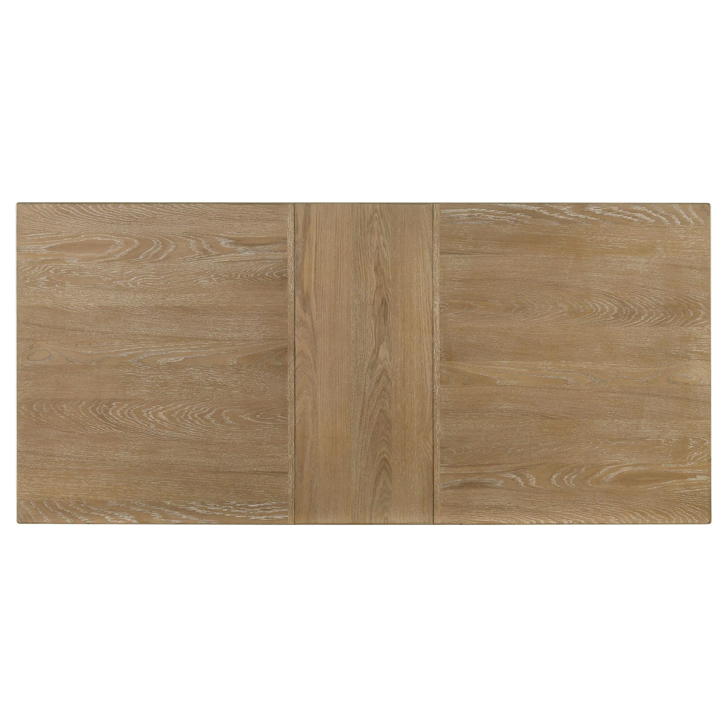 Adina Distressed Light Brown Wood Extendable Dining Table - Image 8