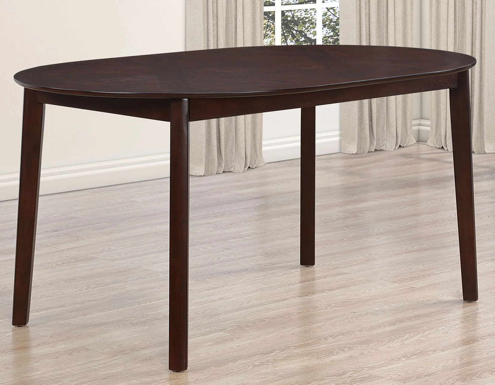 Adrian Espresso 60″ Oval Dining Table