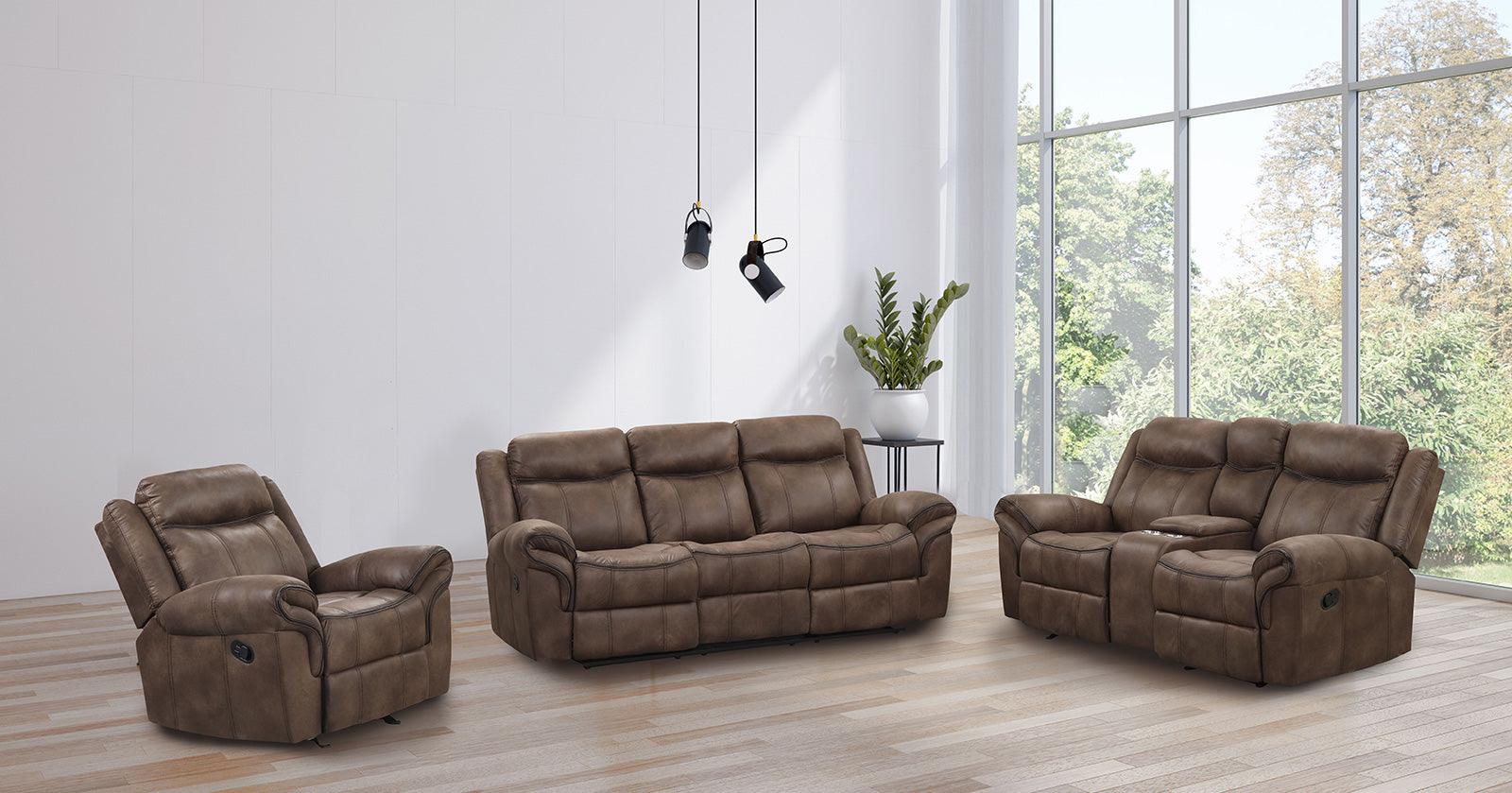 Agata Brown Manual Sofa - Image 4
