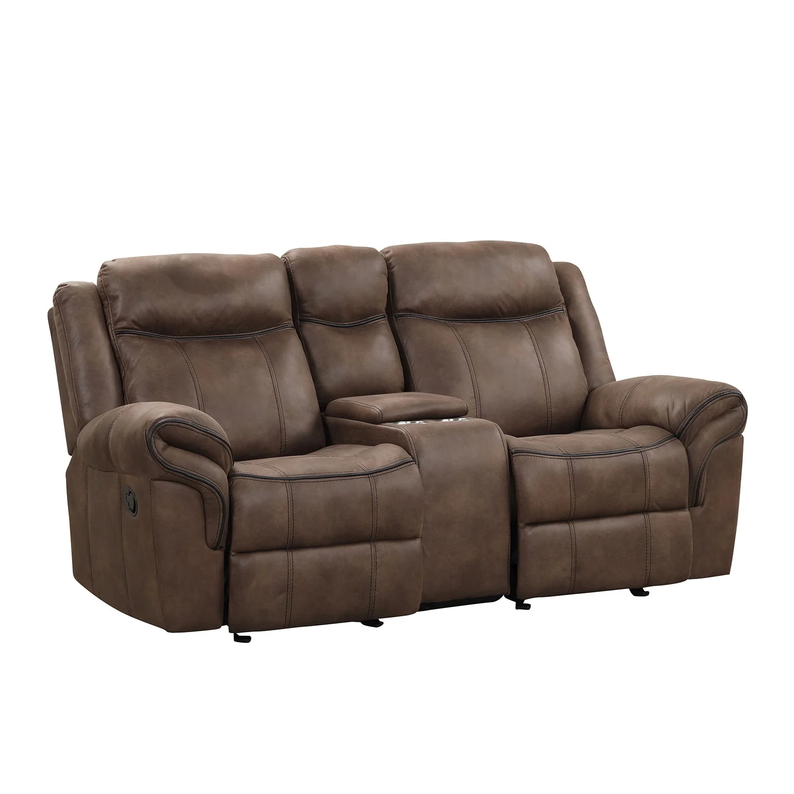 Agata Brown Sofa & Loveseat & Chair - Image 6
