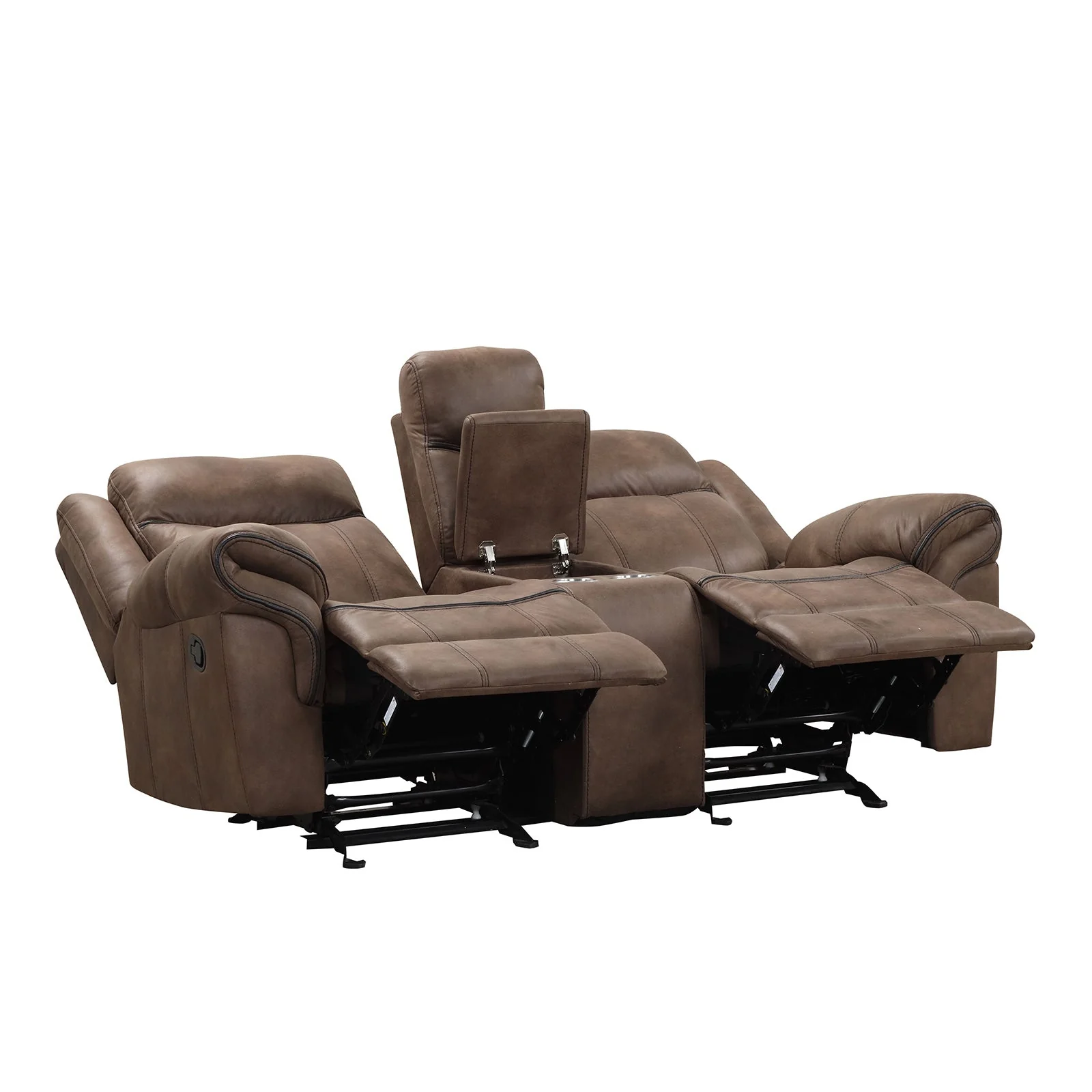 Agata Brown Sofa & Loveseat & Chair - Image 7